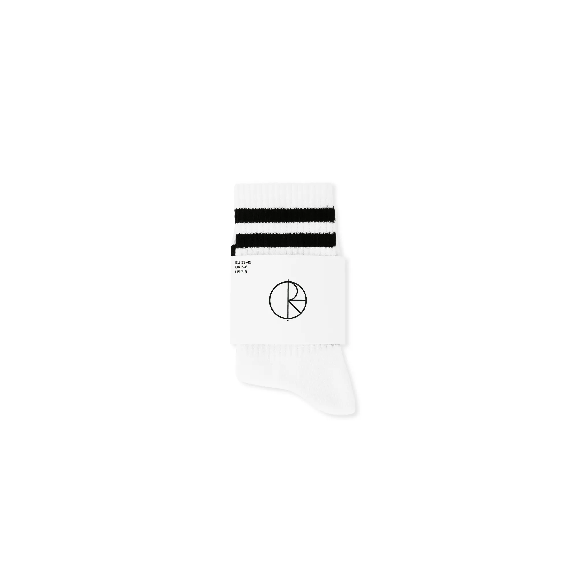Rib Socks | Happy Sad - White sold by Polar Skate product image thumbnail 3