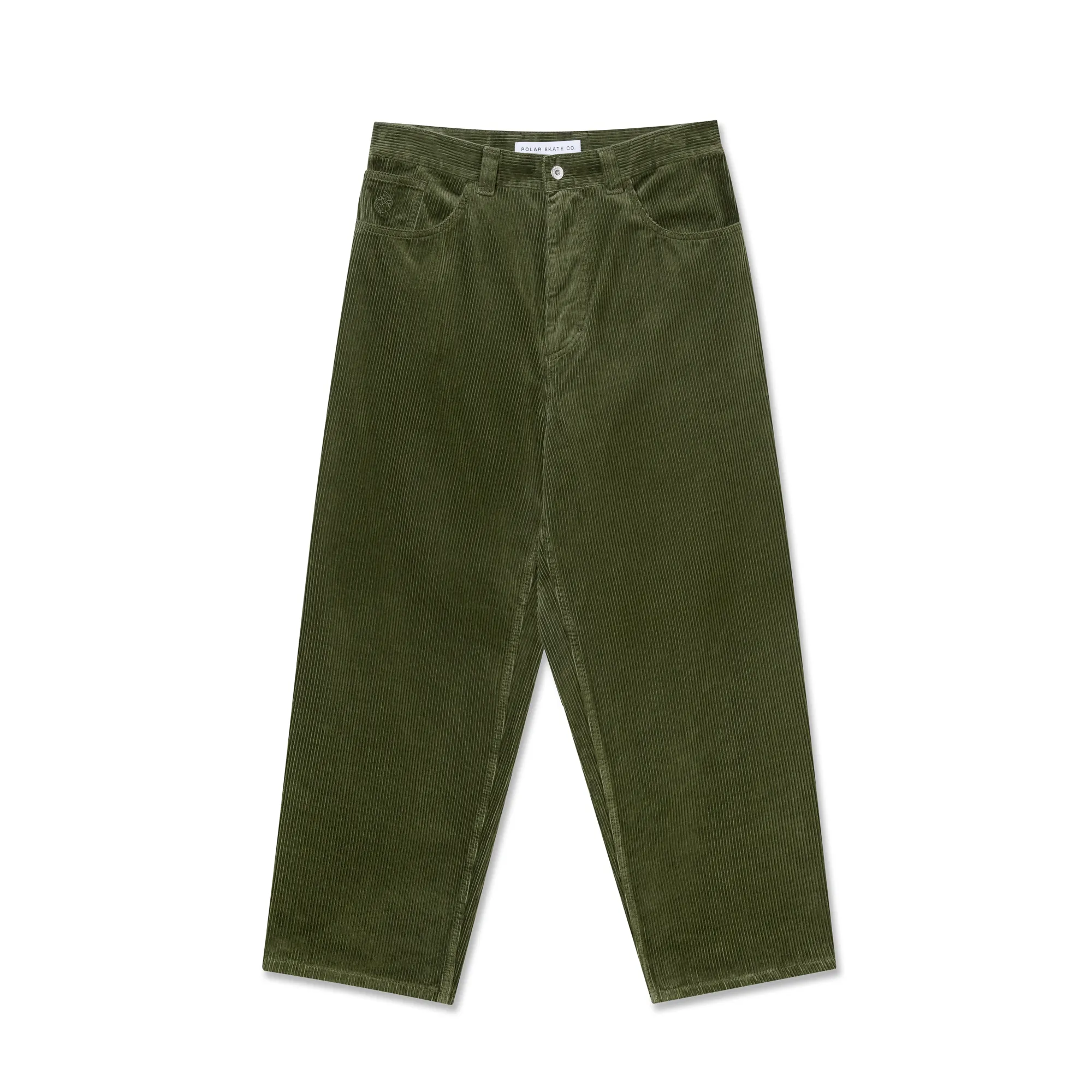 Big Boy Pants | Cord - Uniform Green sold by Polar Skate