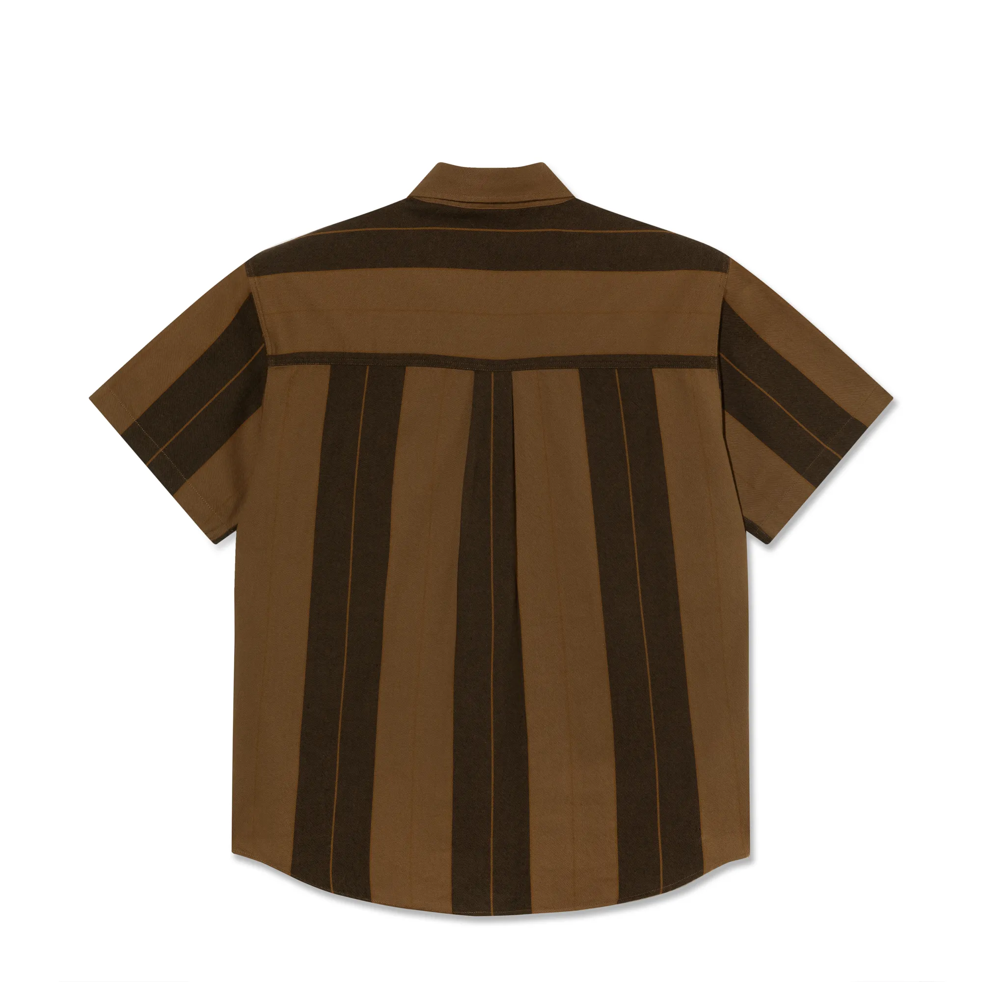 Mitchell Shirt - Brown Block Stripe sold by Polar Skate product image thumbnail 2