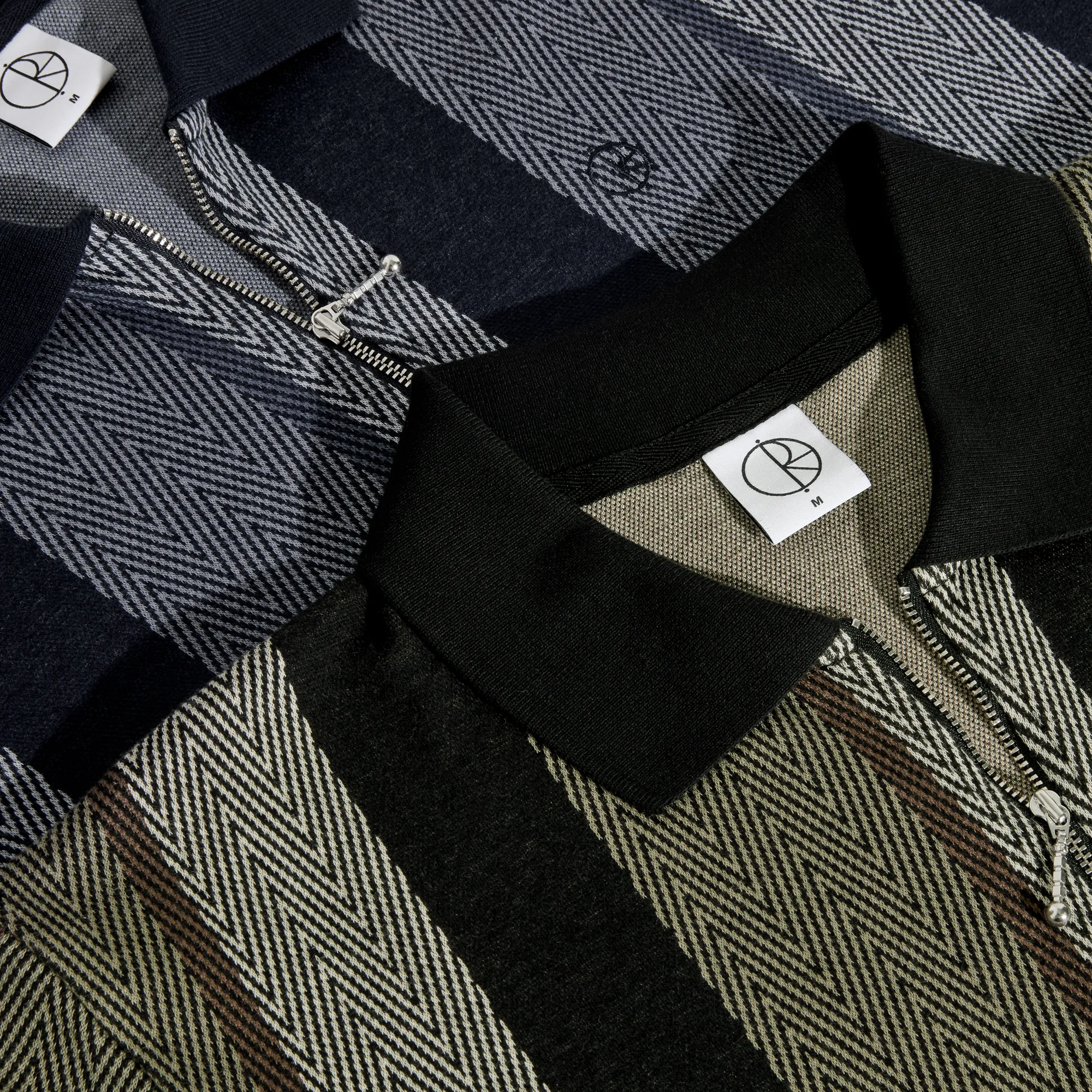 Jacques Polo Shirt | Herringbone - Blue sold by Polar Skate product image thumbnail 5