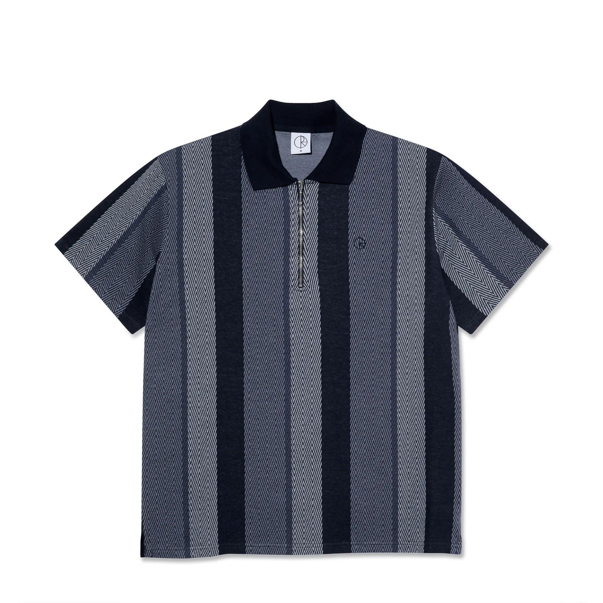 Jacques Polo Shirt | Herringbone - Blue sold by Polar Skate