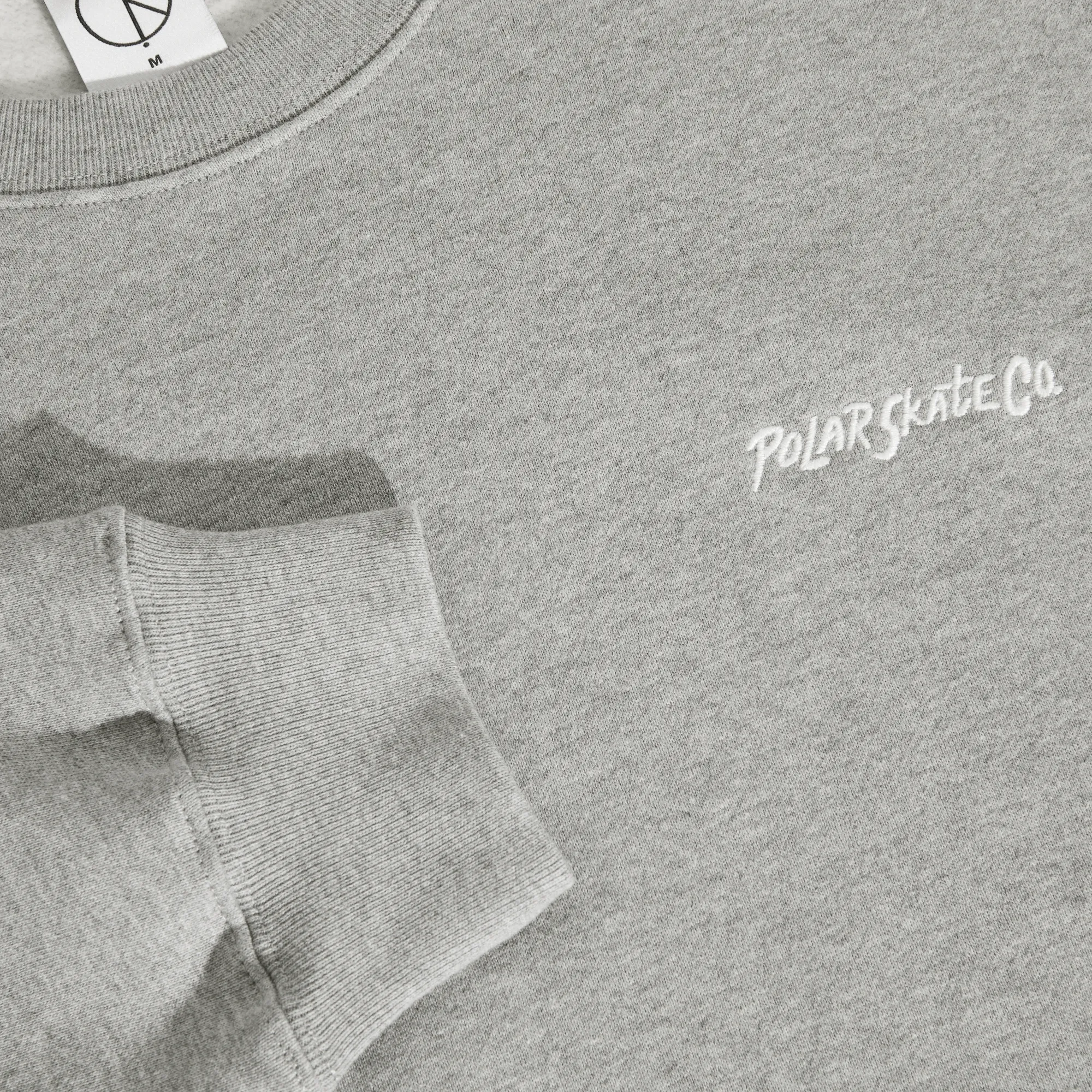 Dave Crewneck | Surf Logo - Heather Grey sold by Polar Skate product image thumbnail 3