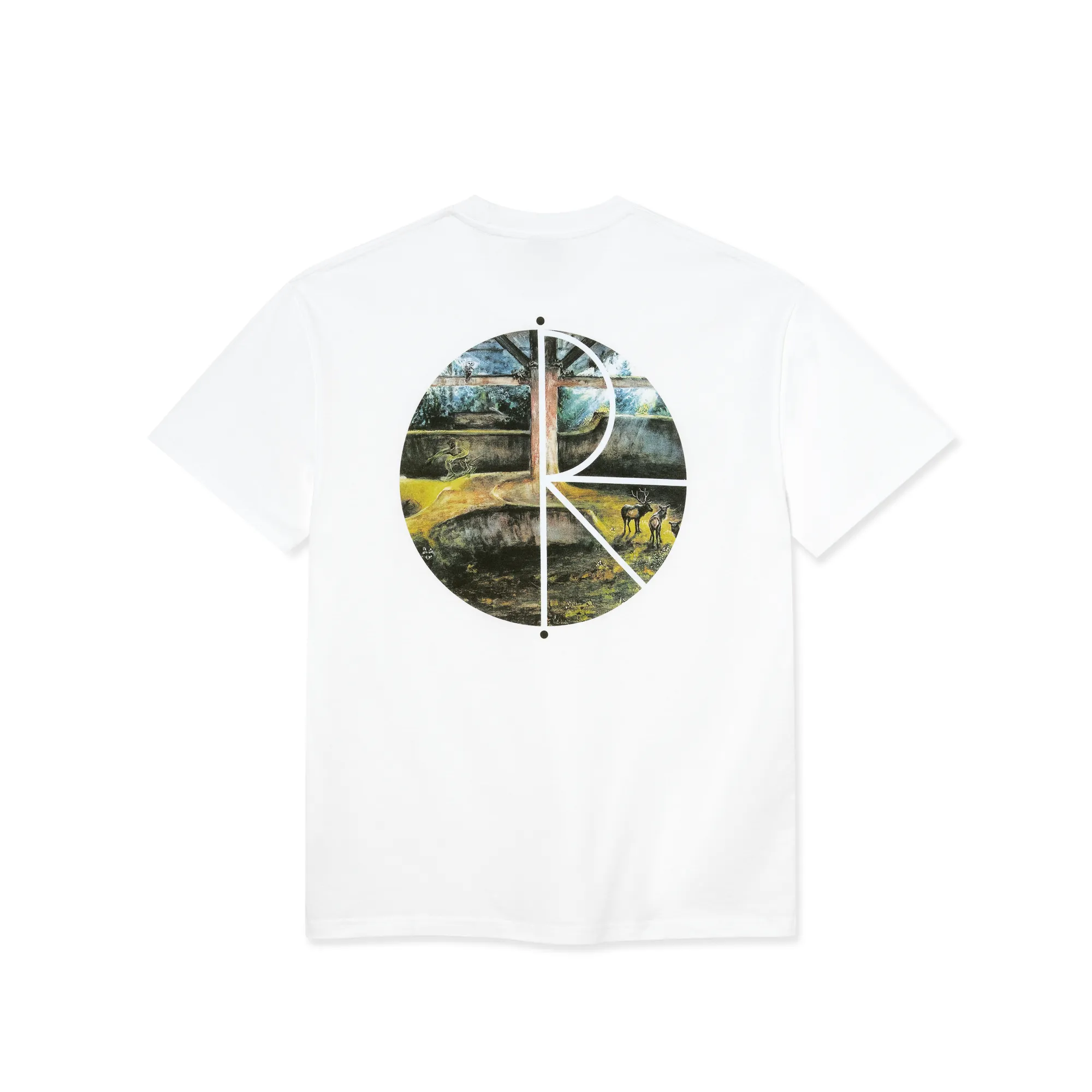 Tee | Fill Logo Burnside 2084 - White sold by Polar Skate