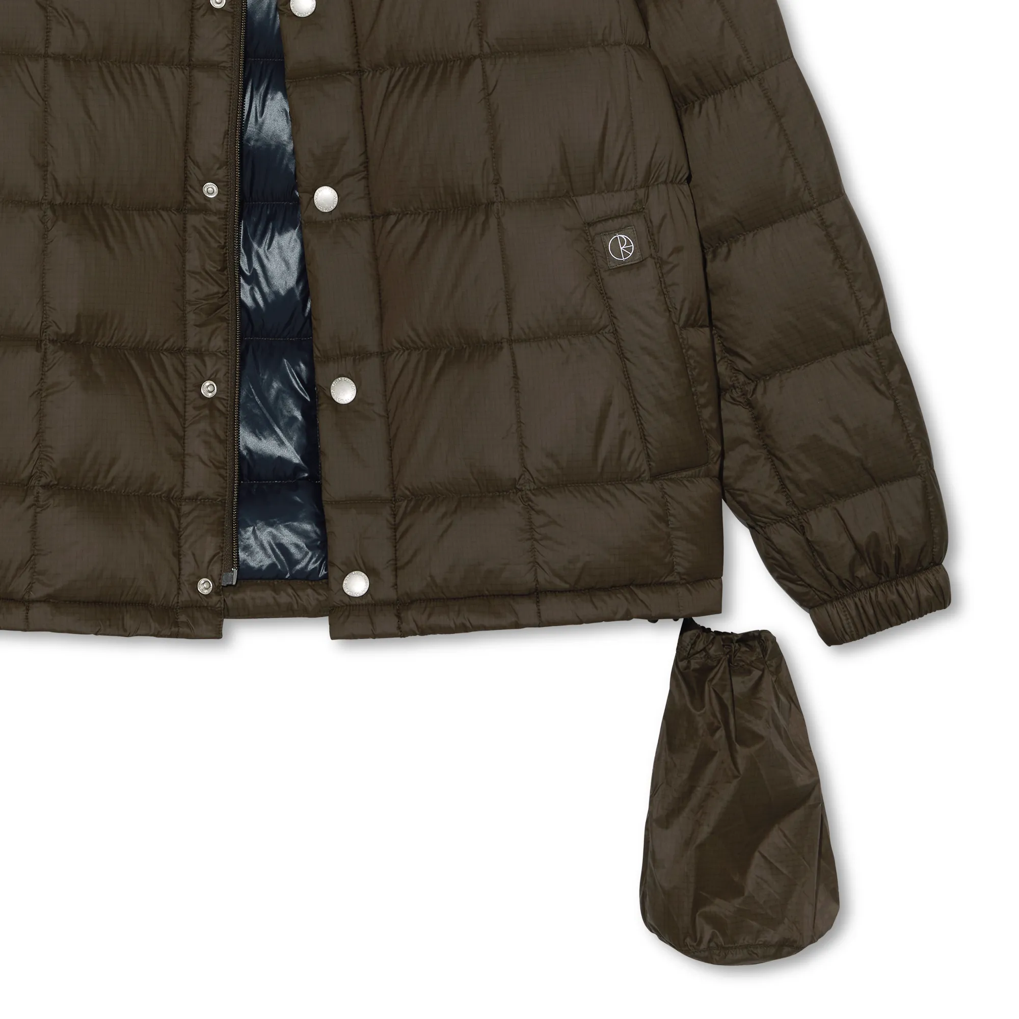 Lightweight Puffer Jacket- Brown sold by Polar Skate product image thumbnail 3
