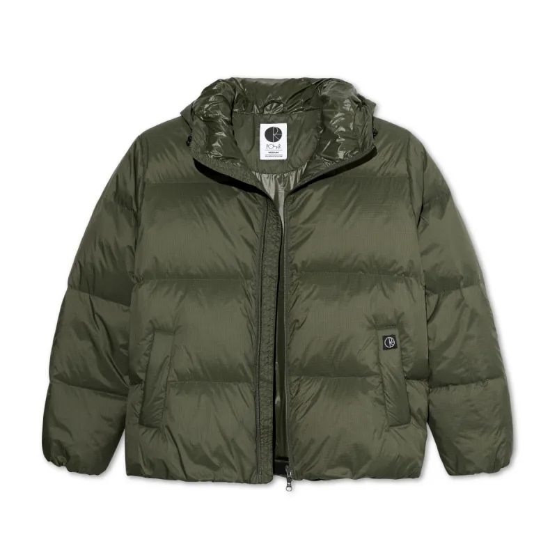 Soft Puffer Jacket | Ripstop - Grey Green sold by Polar Skate