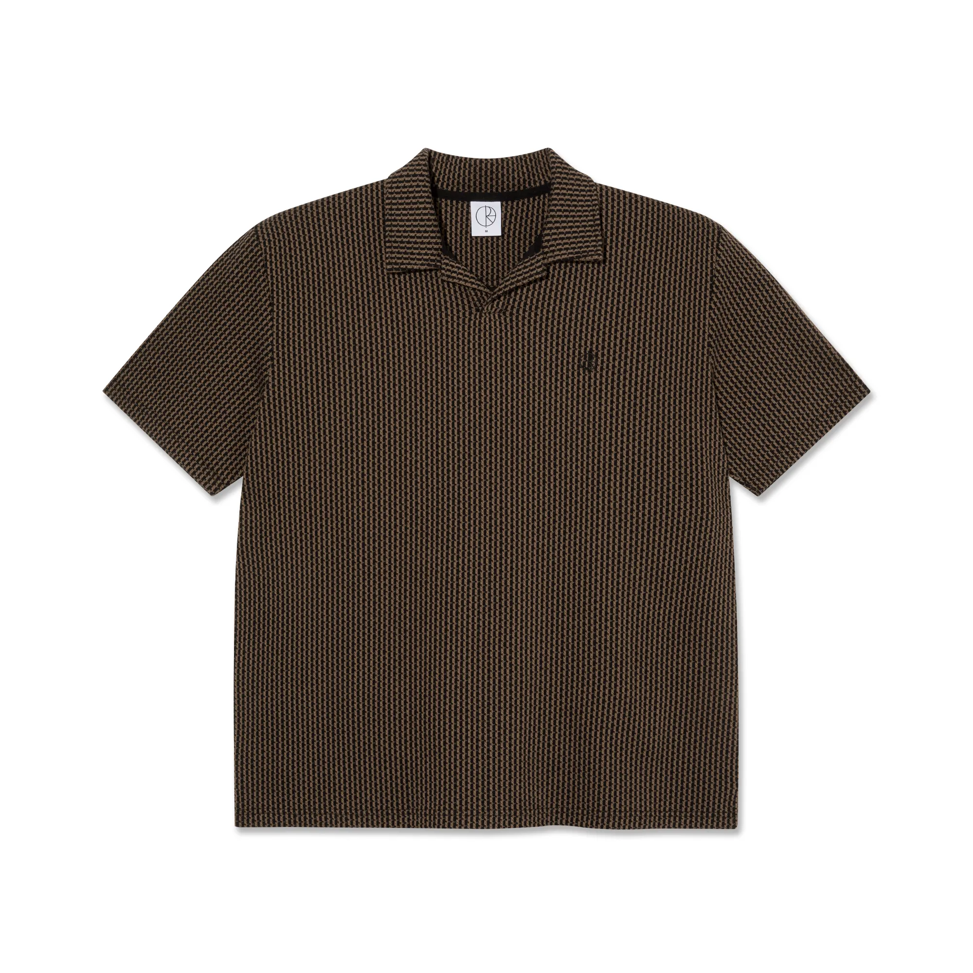 Serge Polo Shirt | Boucle - Brass / Black sold by Polar Skate