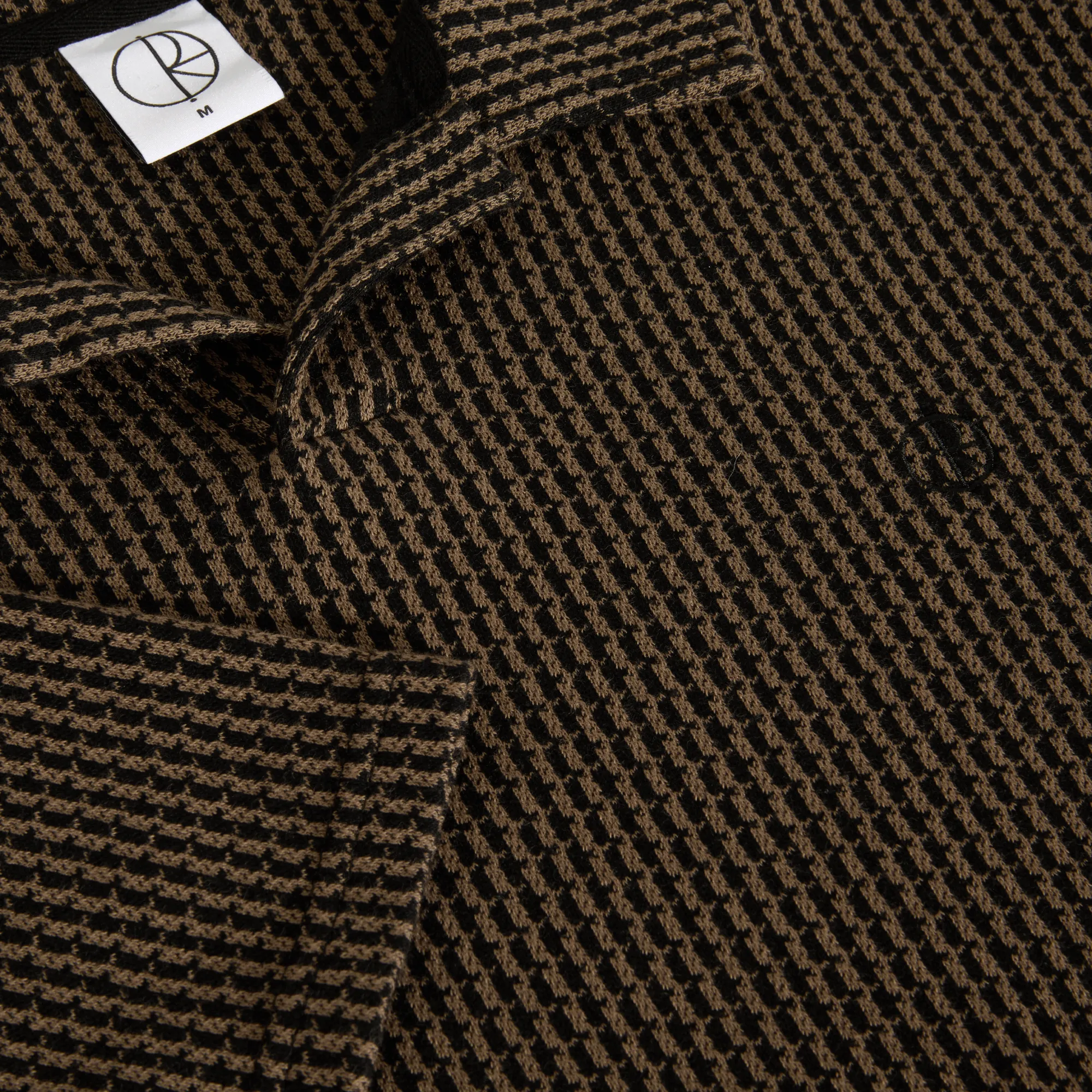 Serge Polo Shirt | Boucle - Brass / Black sold by Polar Skate product image thumbnail 3