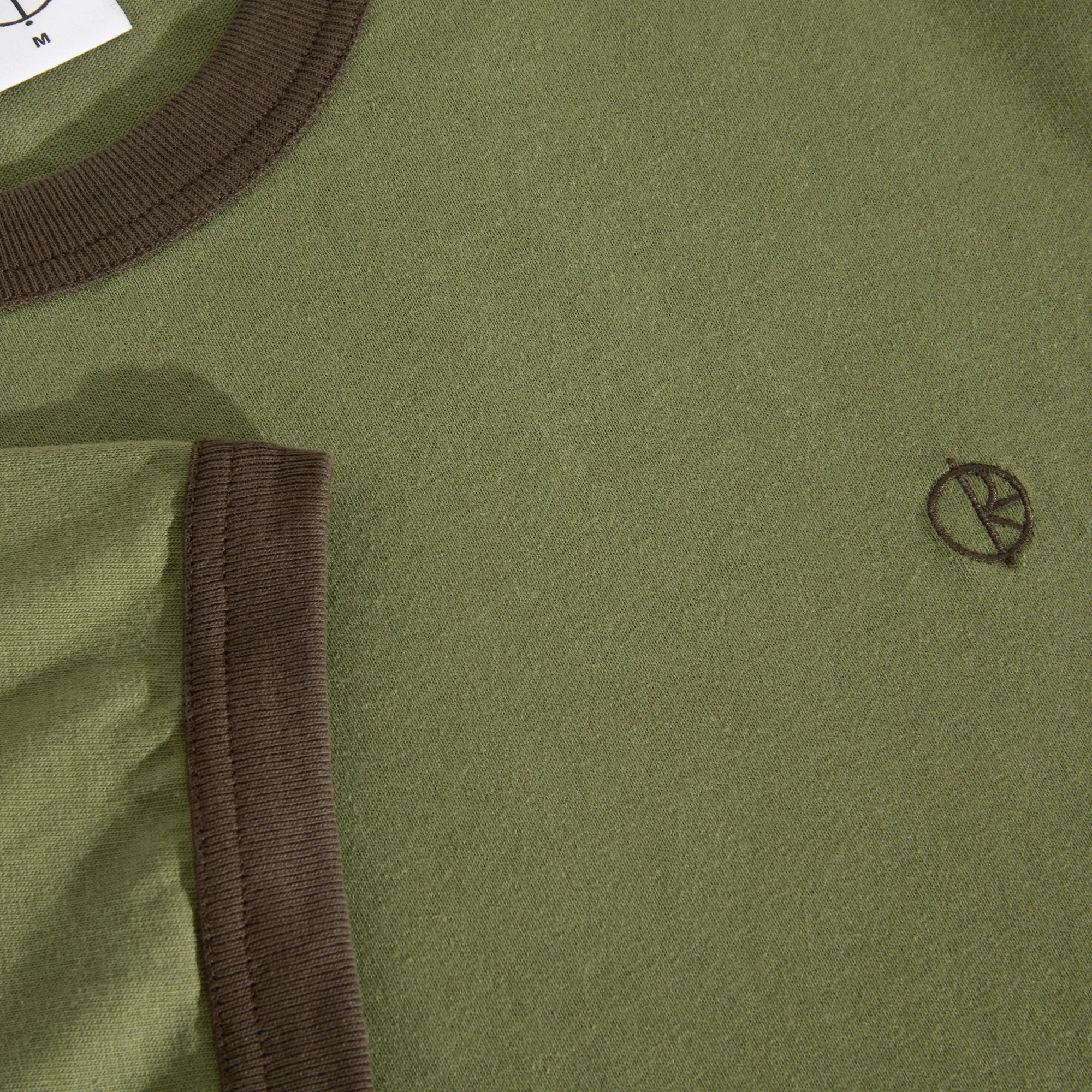 Ringer Tee - Army Green / Brown sold by Polar Skate product image thumbnail 3