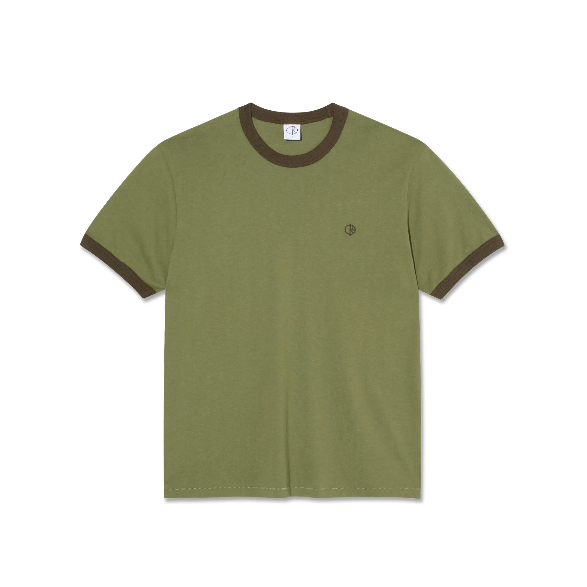 Ringer Tee - Army Green / Brown sold by Polar Skate