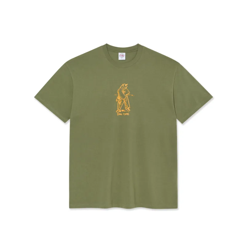 Tee | Evol Times - Army Green sold by Polar Skate