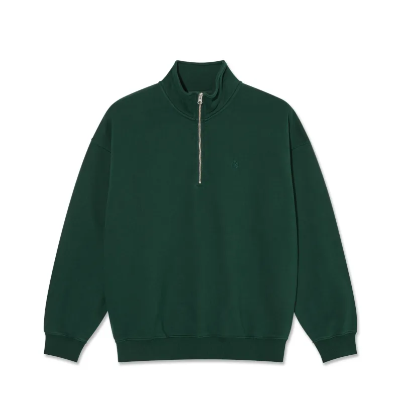 Frankie Half Zip Sweater - Dark Emerald sold by Polar Skate