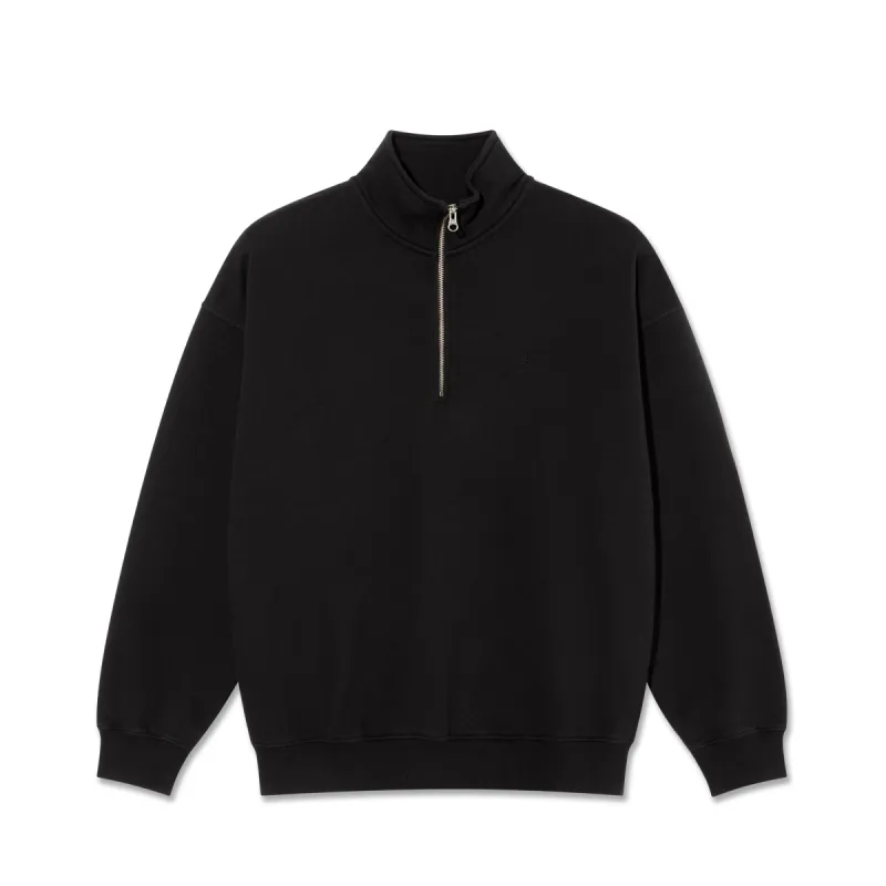 Frankie Half Zip Sweater - Black sold by Polar Skate