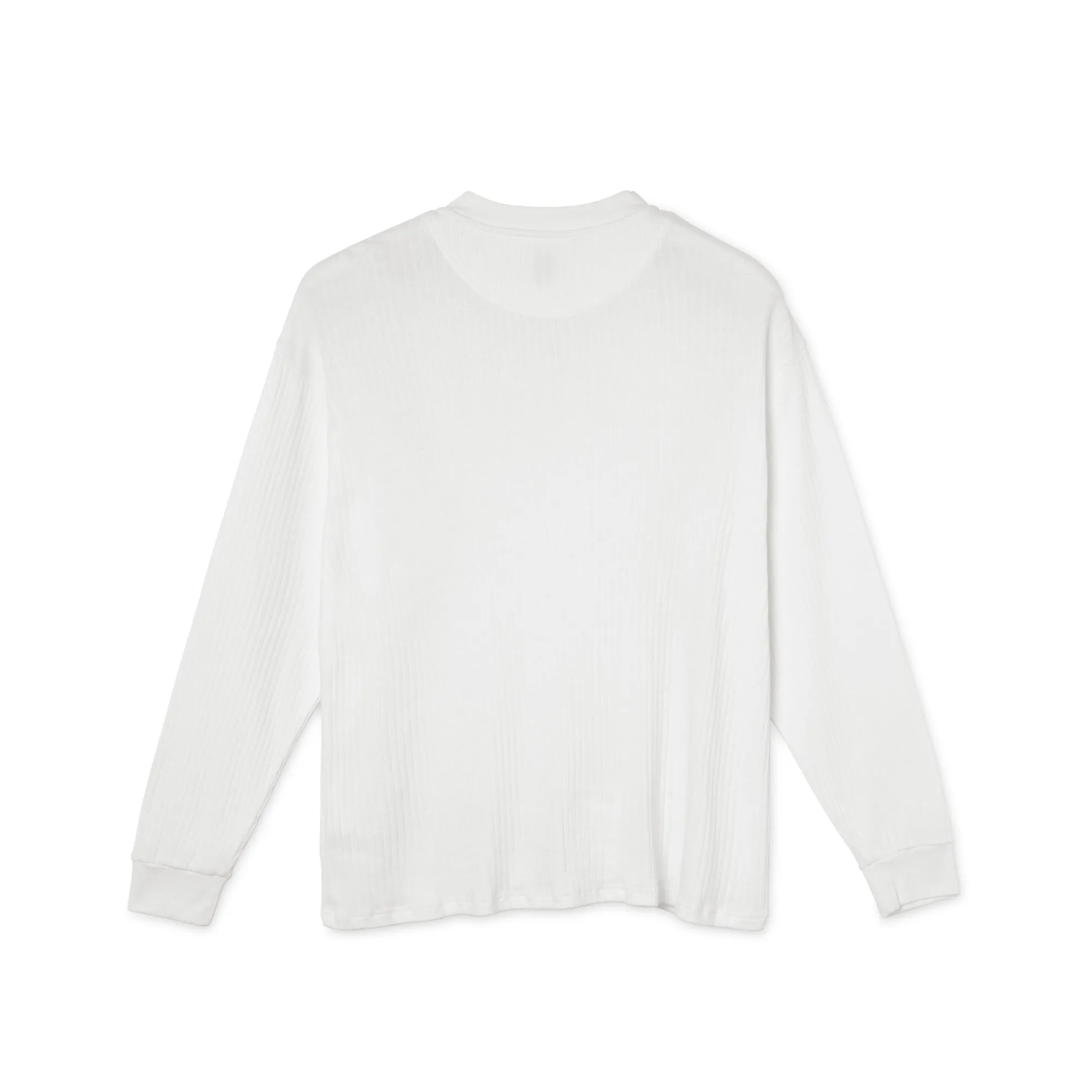 Rib Henley Longsleeve - Cloud White sold by Polar Skate product image thumbnail 2