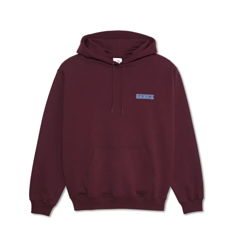 Dave Hoodie | Stretch Logo - Dark Wine sold by Polar Skate