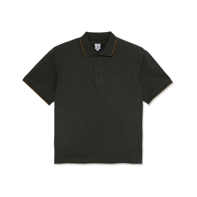 Surf Polo Shirt | Checkered - Dirty Black made by Polar Skate