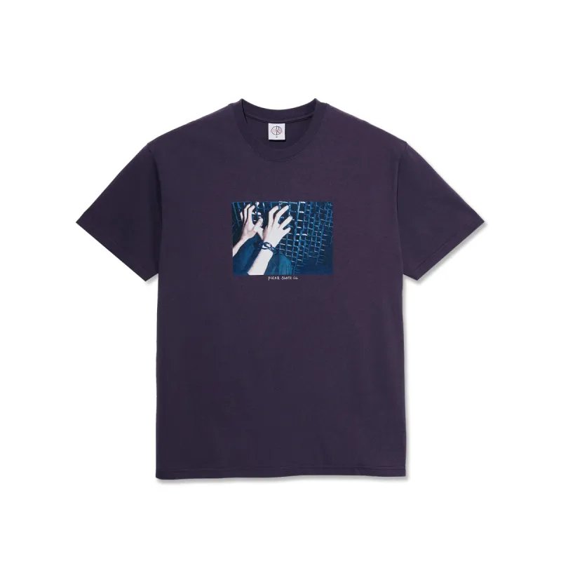 Tee | Caged Hands - Dark Violet sold by Polar Skate