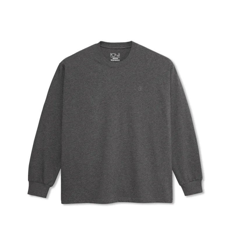 LS Tee | Team - Dark Grey Melange sold by Polar Skate