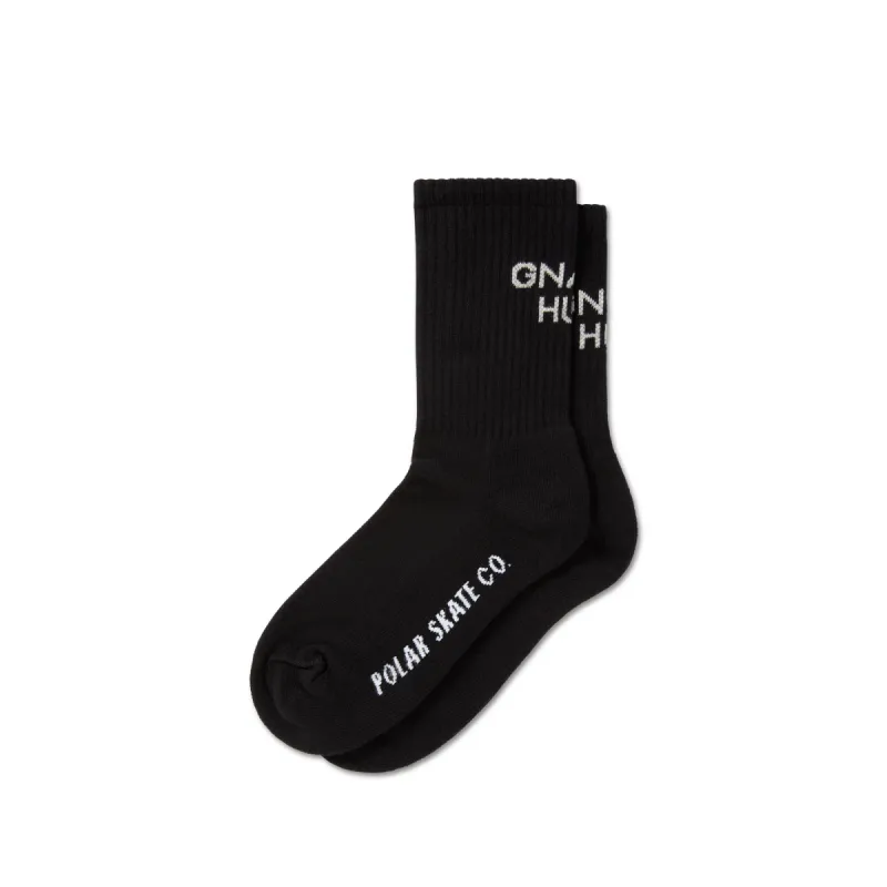 Rib Socks | Gnarly Huh! - Black sold by Polar Skate