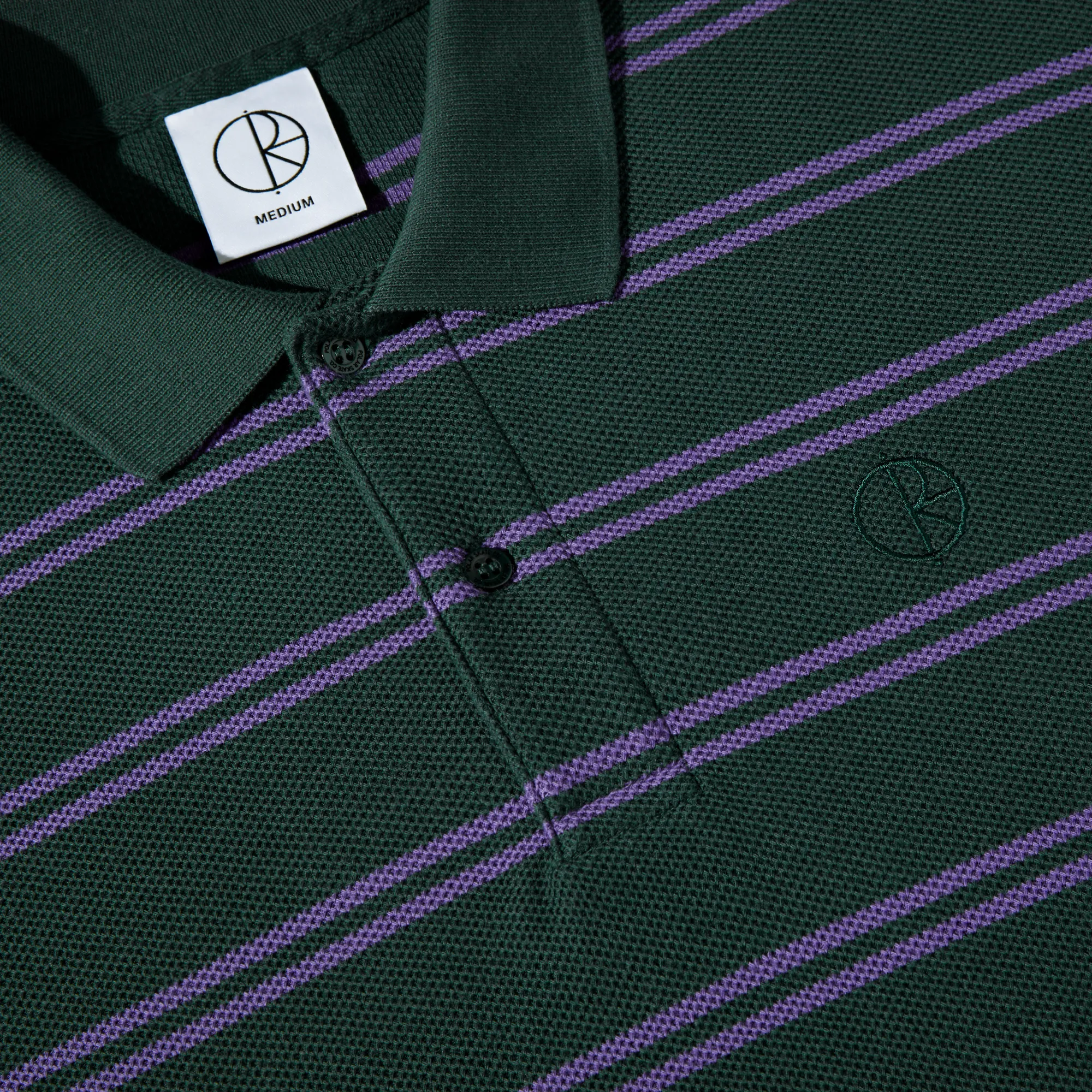 Polo LS Shirt | Stripe - Dark Teal sold by Polar Skate product image thumbnail 3