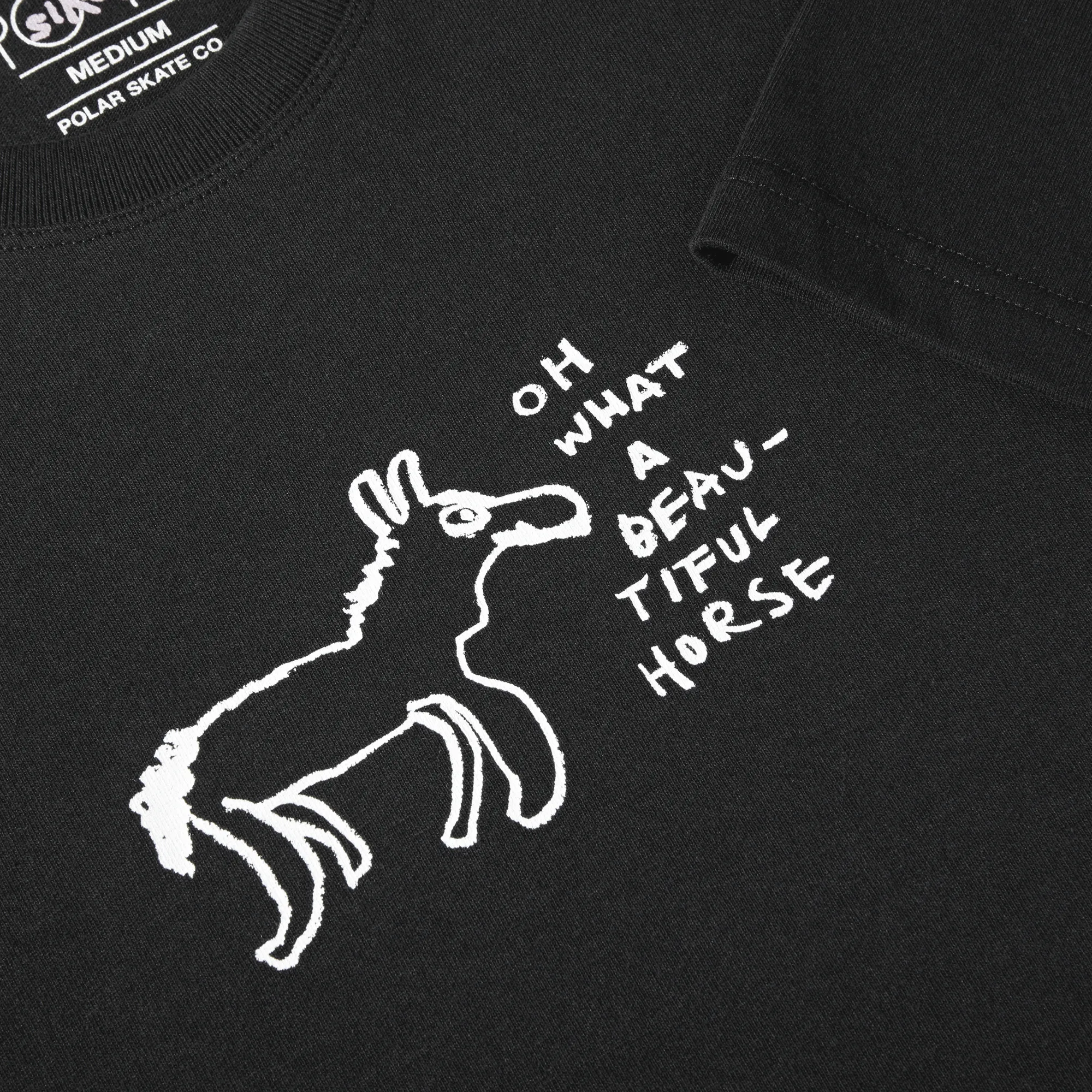 Tee | Beautiful Horses - Black sold by Polar Skate product image thumbnail 3