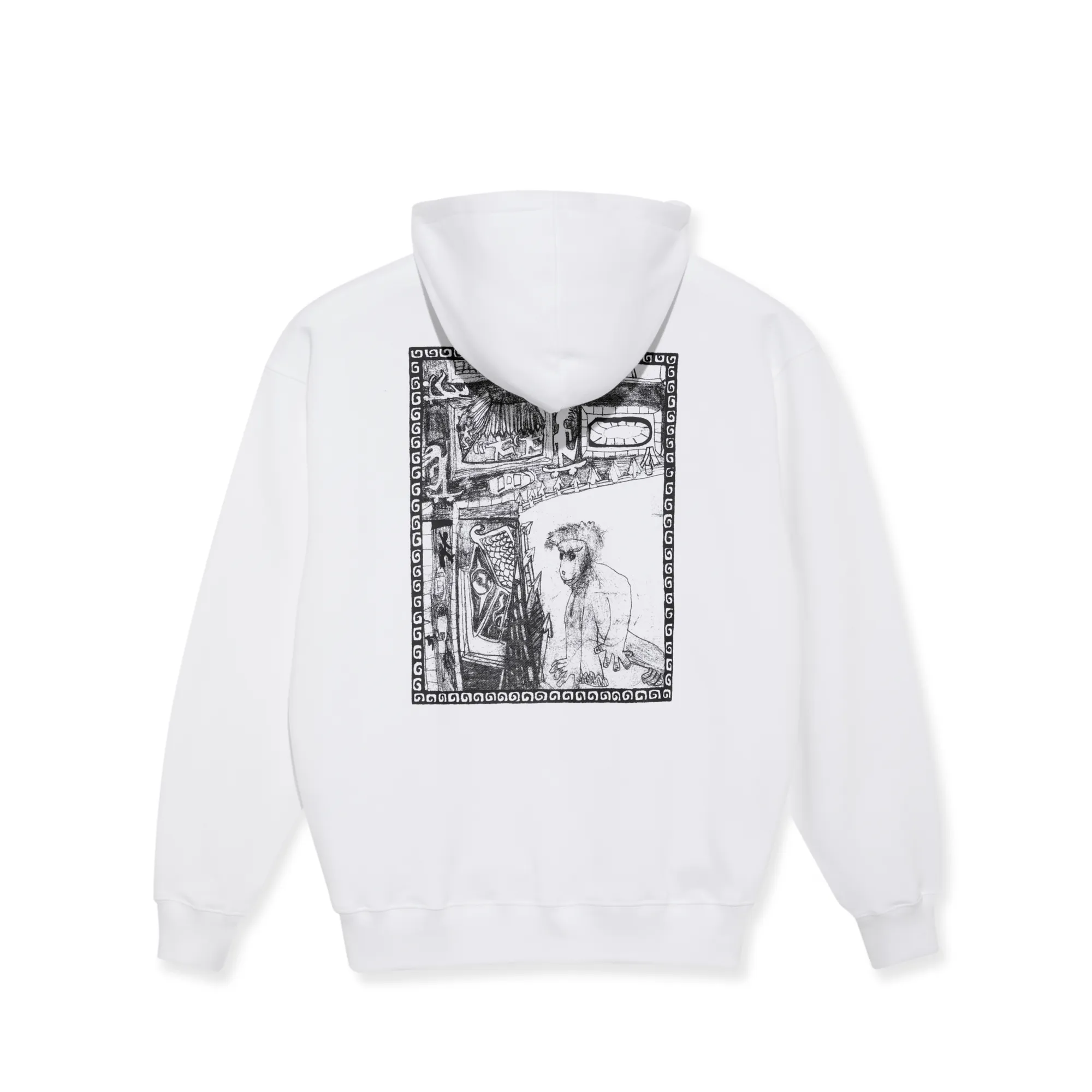 Dave Hoodie | Gorilla King - White sold by Polar Skate product image thumbnail 2