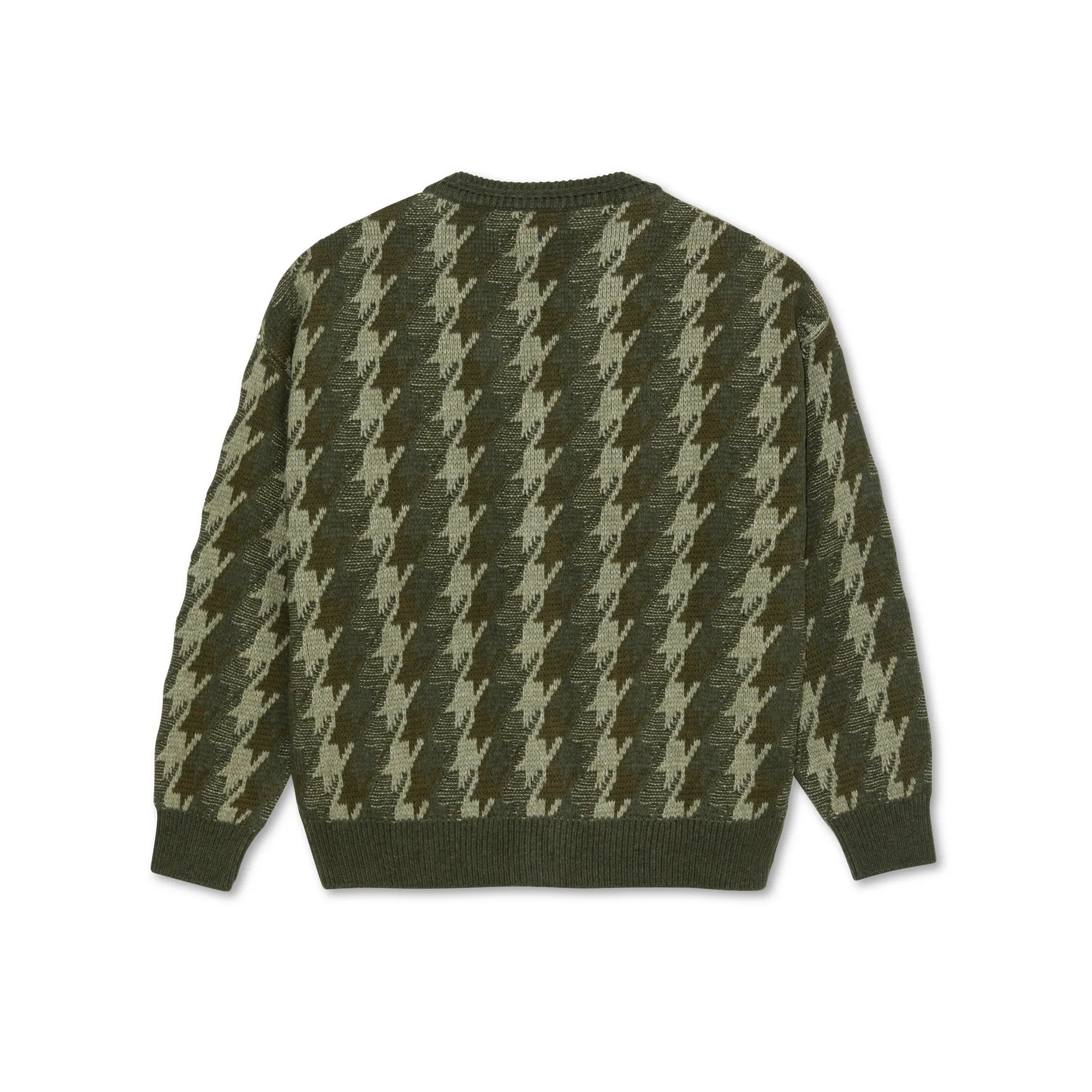 Louis Cardigan | Houndstooth - Green sold by Polar Skate product image thumbnail 2