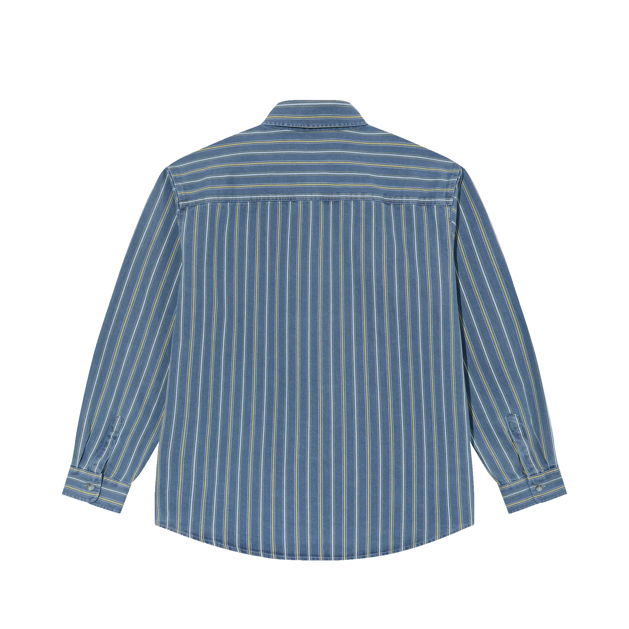 Mike Shirt | Denim - Blue / Yellow sold by Polar Skate product image thumbnail 2