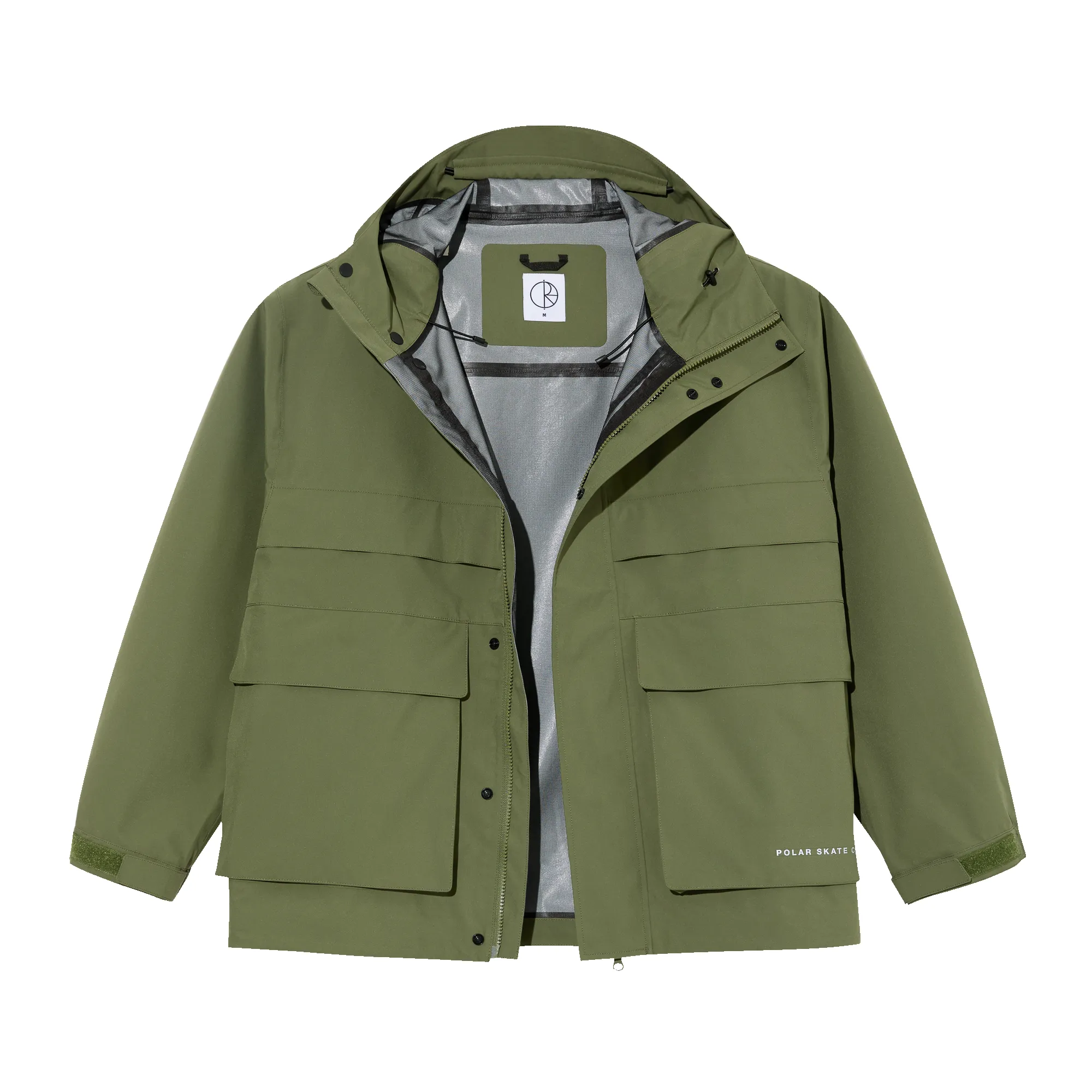 Cargo Shell Jacket - Moss Green sold by Polar Skate product image thumbnail 2