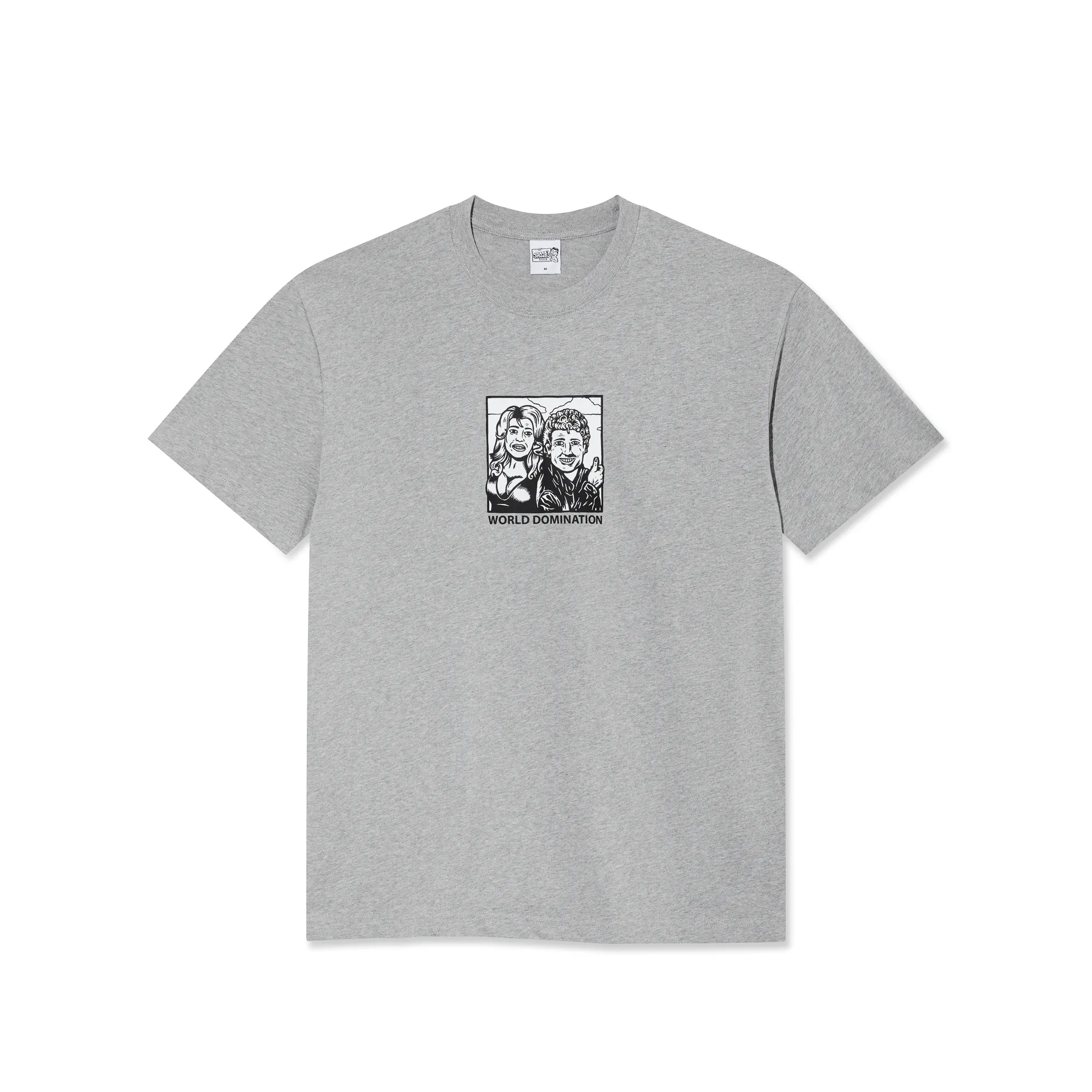 Tee | World Domination - Heather Grey sold by Polar Skate