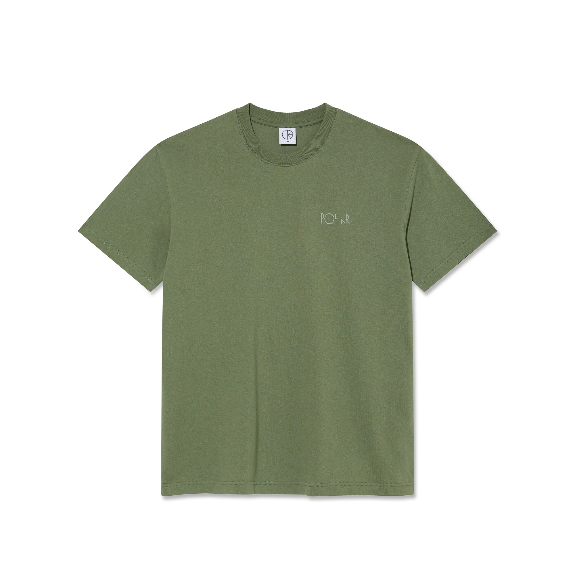 Contrast Tee | Stroke Logo - Moss Green sold by Polar Skate