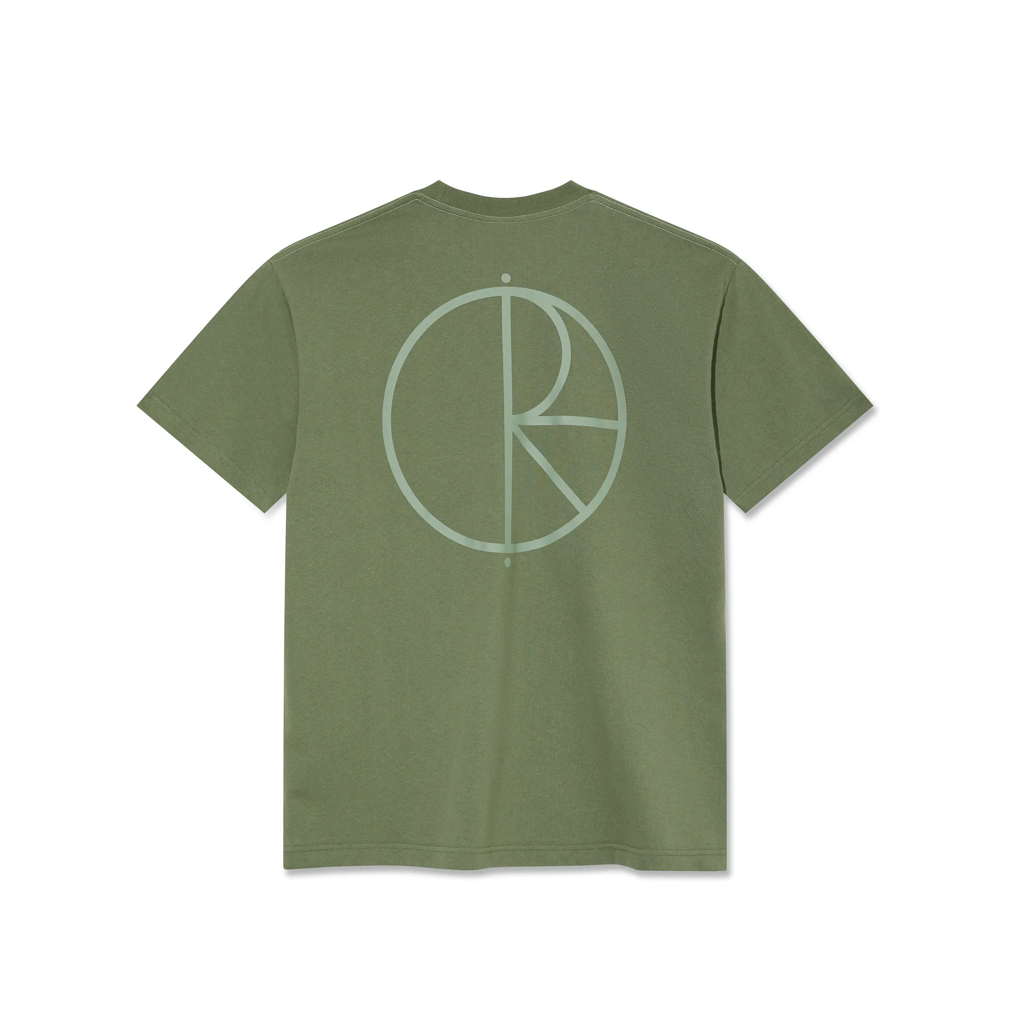 Contrast Tee | Stroke Logo - Moss Green sold by Polar Skate product image thumbnail 2