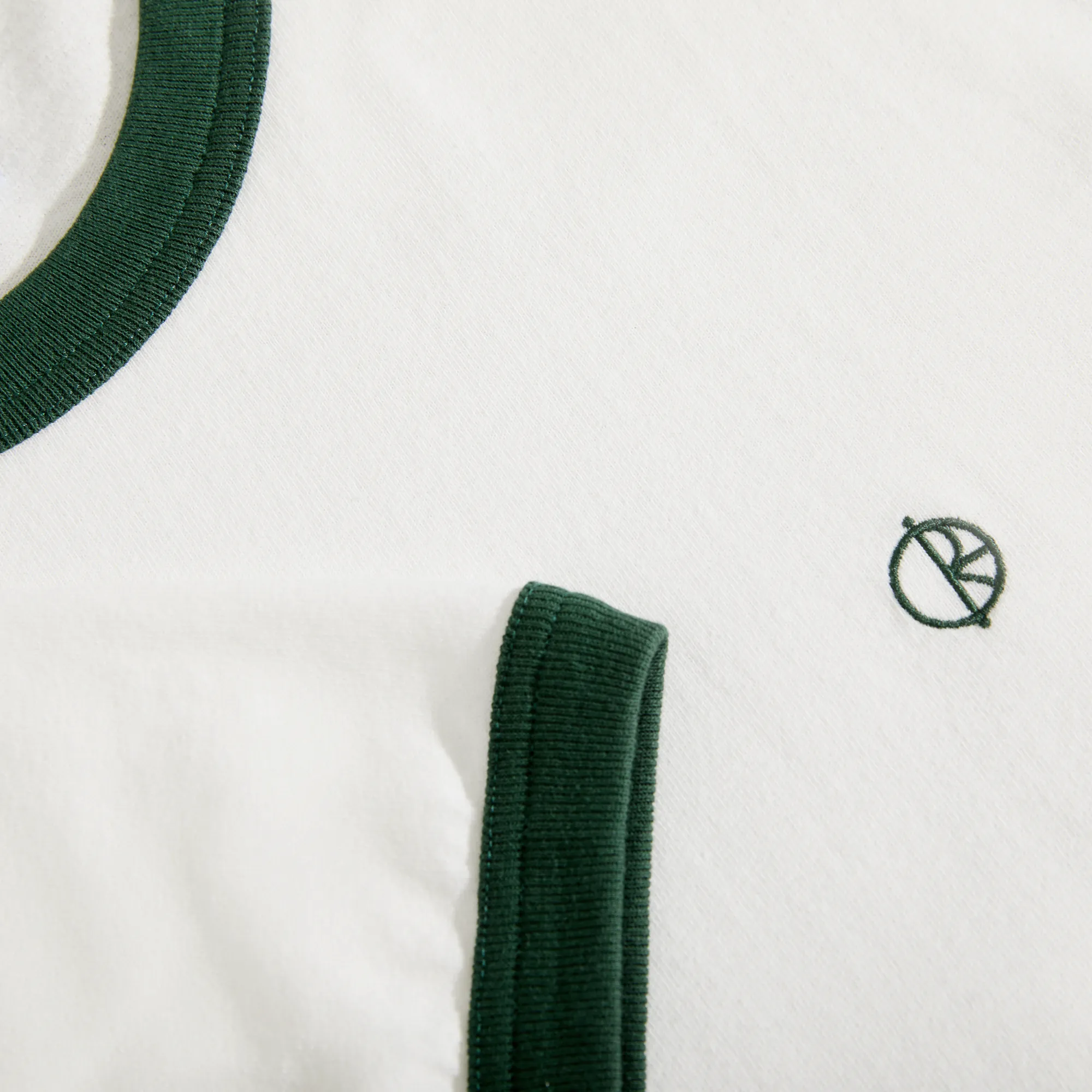 Ringer Tee - Cloud White / Dark Green sold by Polar Skate product image thumbnail 3