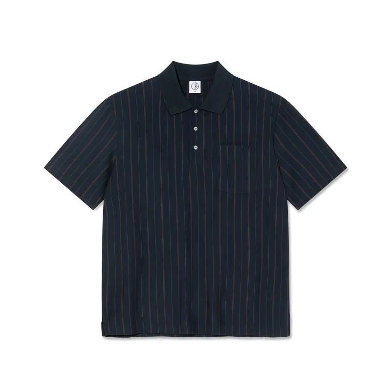 Fancy Polo Shirt - Navy / Brown made by Polar Skate