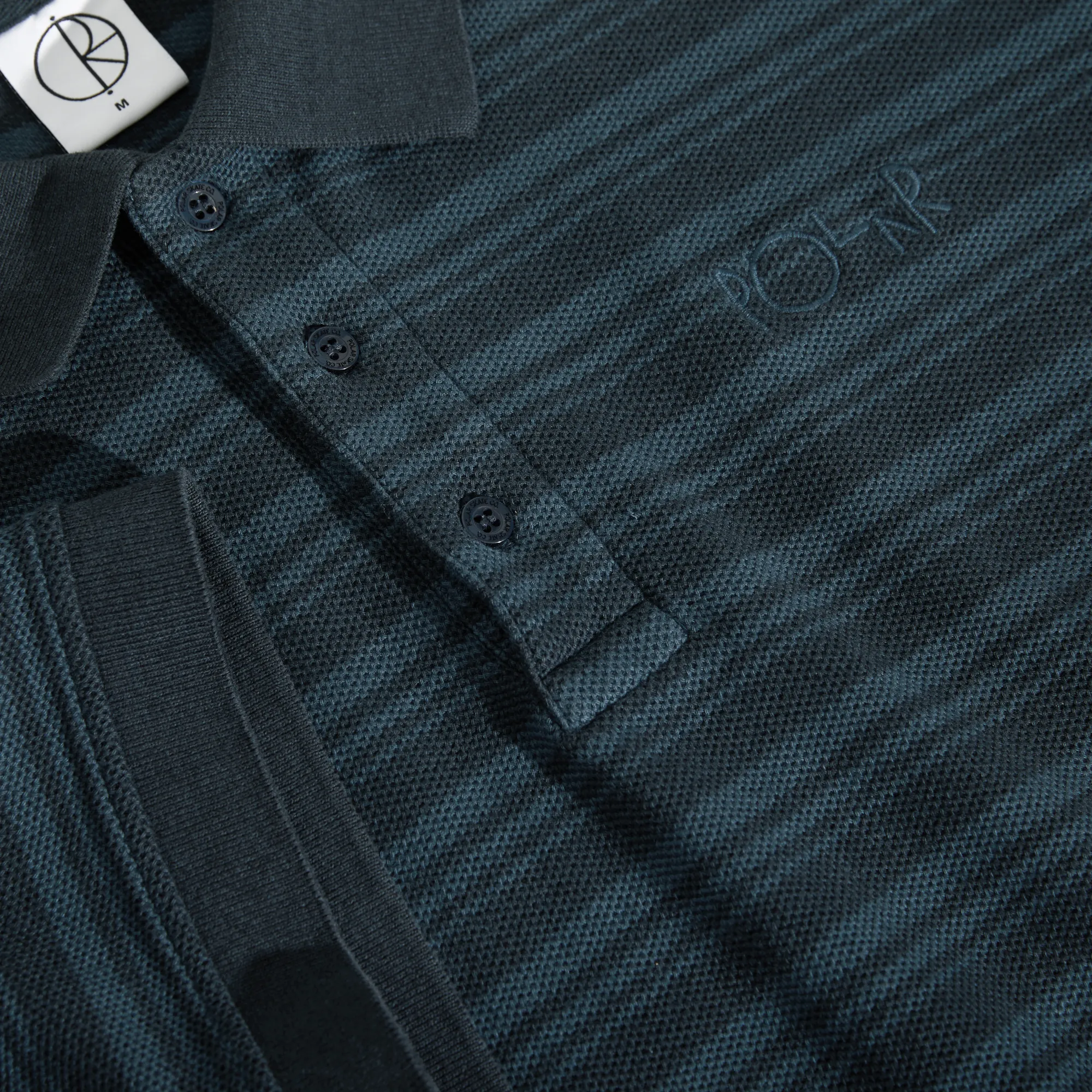 Surf Polo Shirt | Stripe - Neptune Blue sold by Polar Skate product image thumbnail 3