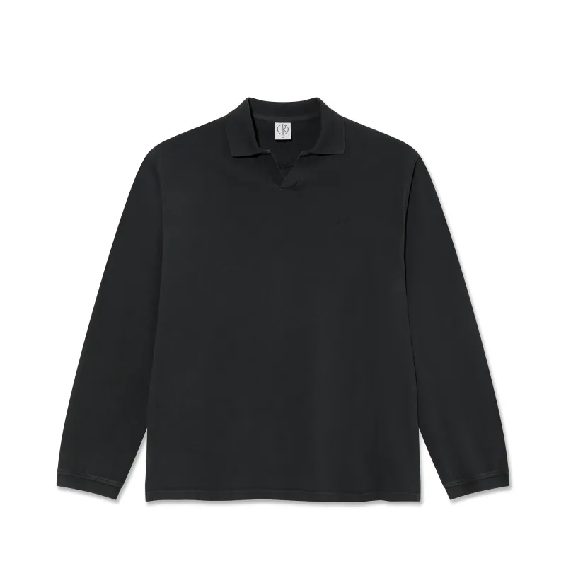 Serge Polo LS Shirt - Black made by Polar Skate