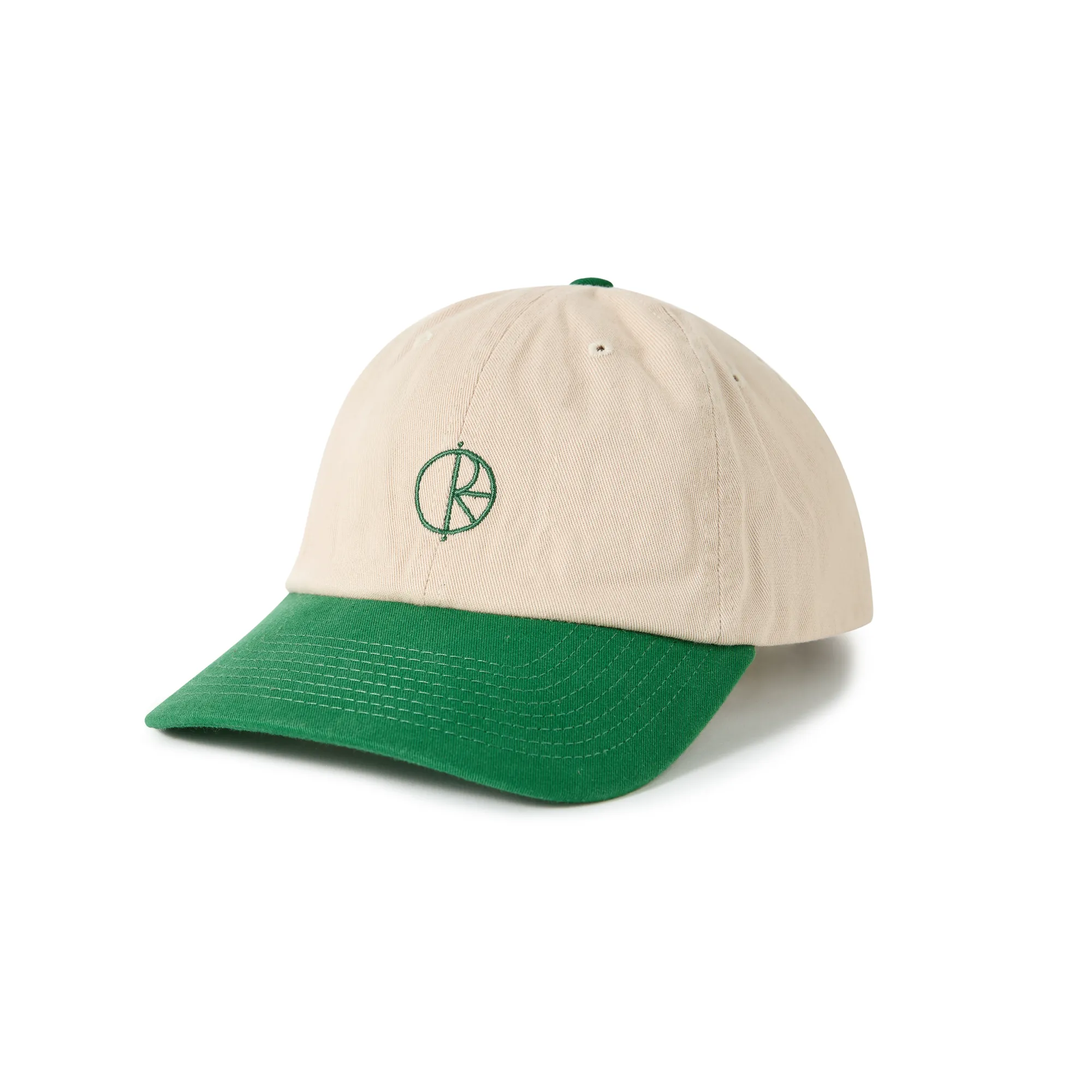 Sai Cap | Stroke Logo - Ecru / Green sold by Polar Skate