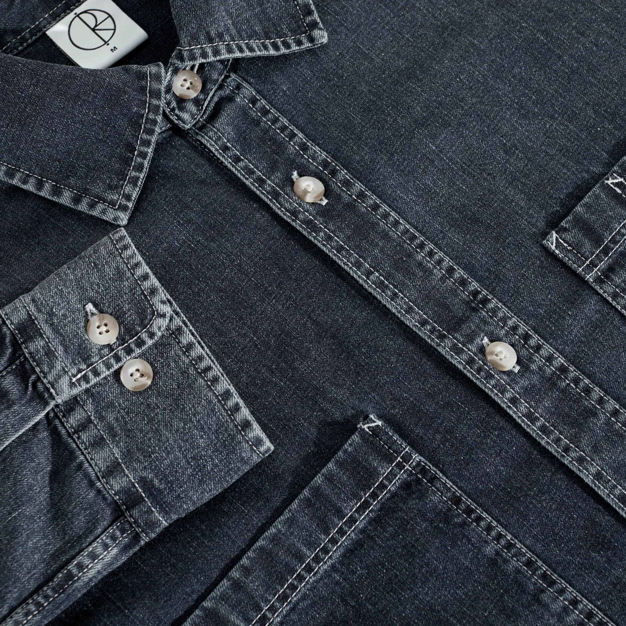 Mike LS Shirt | Denim - Washed Blue sold by Polar Skate product image thumbnail 3