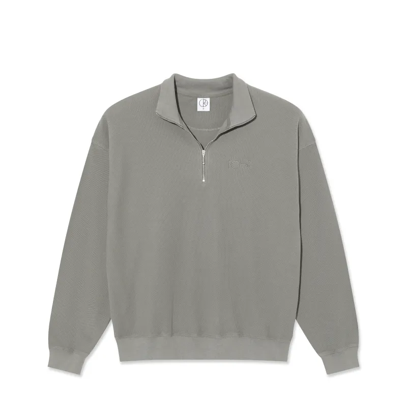 Half Zip LS Shirt | Pique - Grey sold by Polar Skate