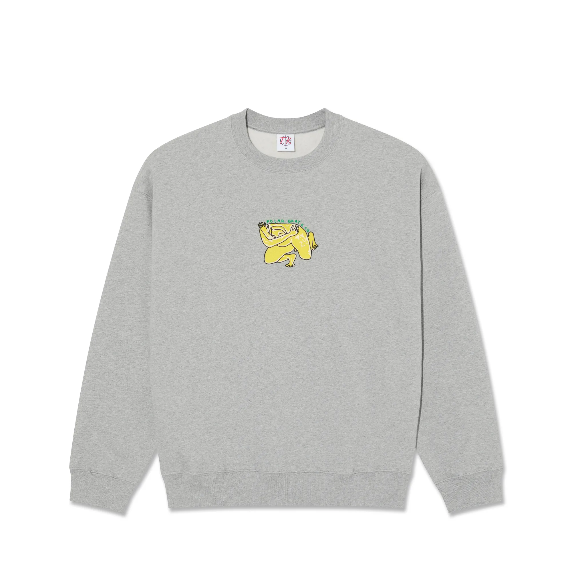 Dave Crewneck | Shy Bow - Heather Grey sold by Polar Skate