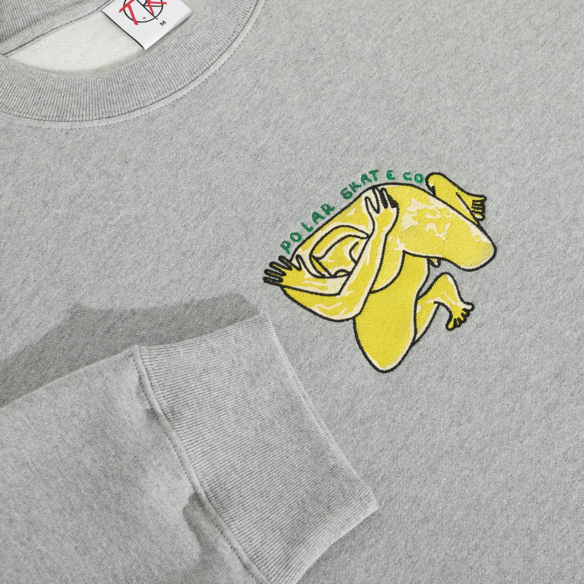 Dave Crewneck | Shy Bow - Heather Grey sold by Polar Skate product image thumbnail 3