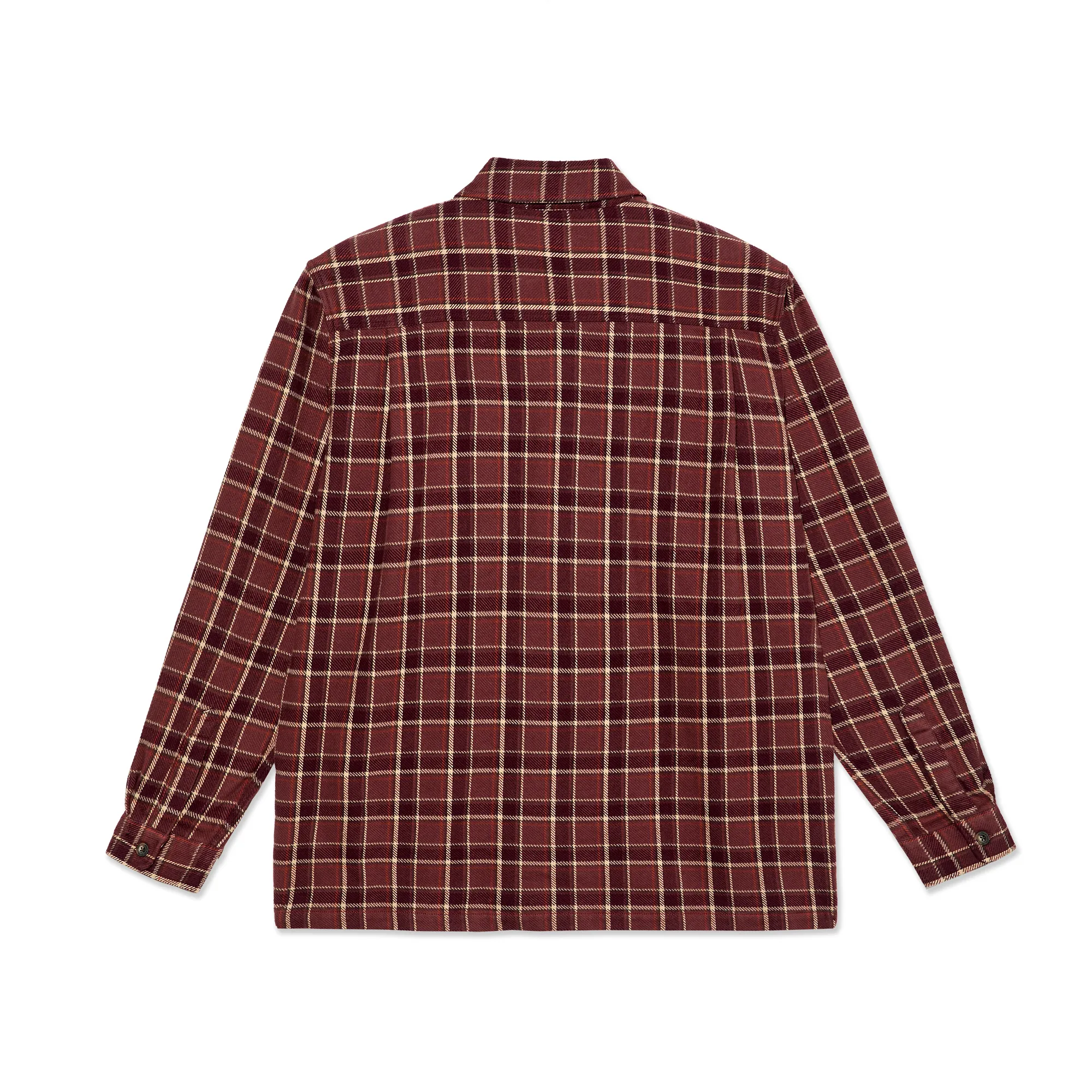 Mike LS Shirt | Flannel - Oxblood Check sold by Polar Skate product image thumbnail 2