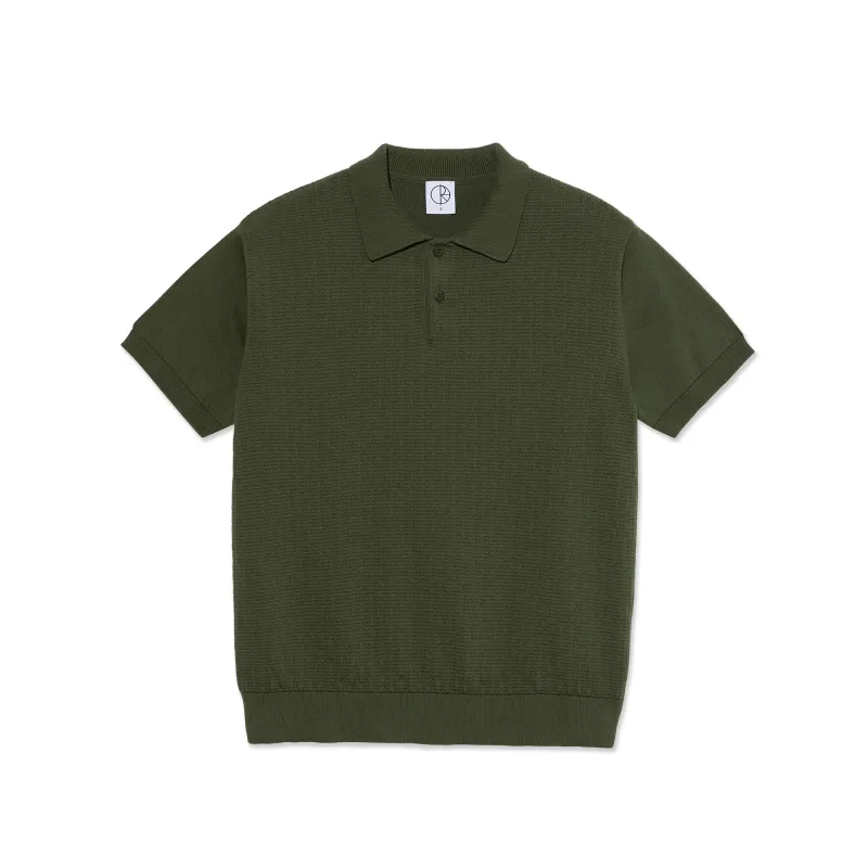 Miles Polo Shirt - Dark Olive sold by Polar Skate