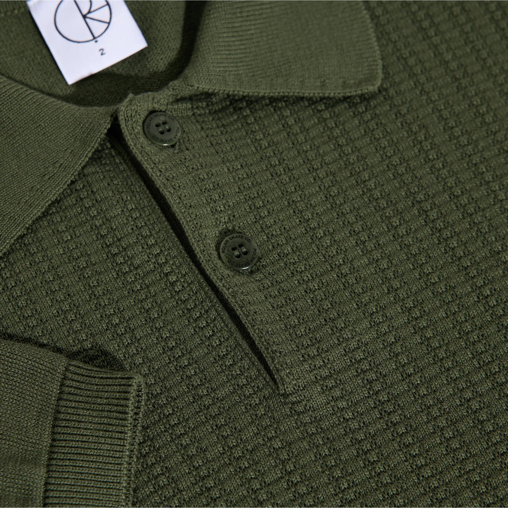 Miles Polo Shirt - Dark Olive sold by Polar Skate product image thumbnail 3