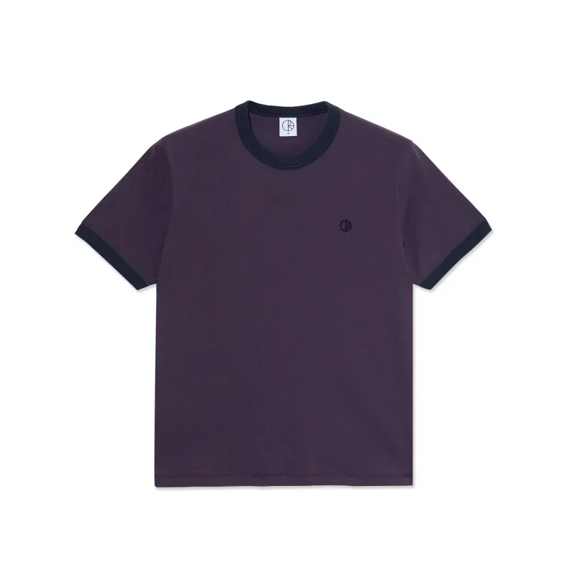 Ringer Tee - Dark Violet/Navy sold by Polar Skate