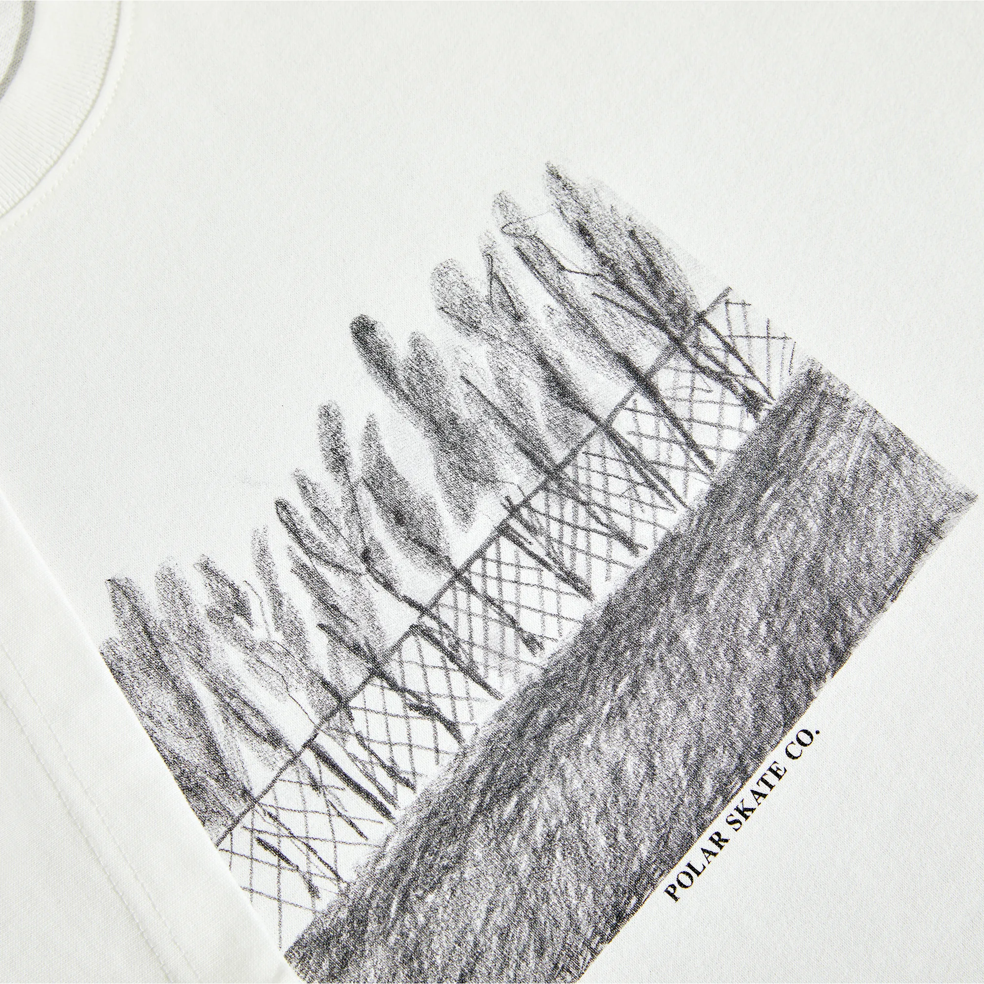 Tee | Fence - Cloud White sold by Polar Skate product image thumbnail 3