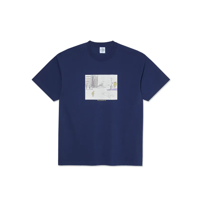 Tee | Downtown - Dark Blue sold by Polar Skate