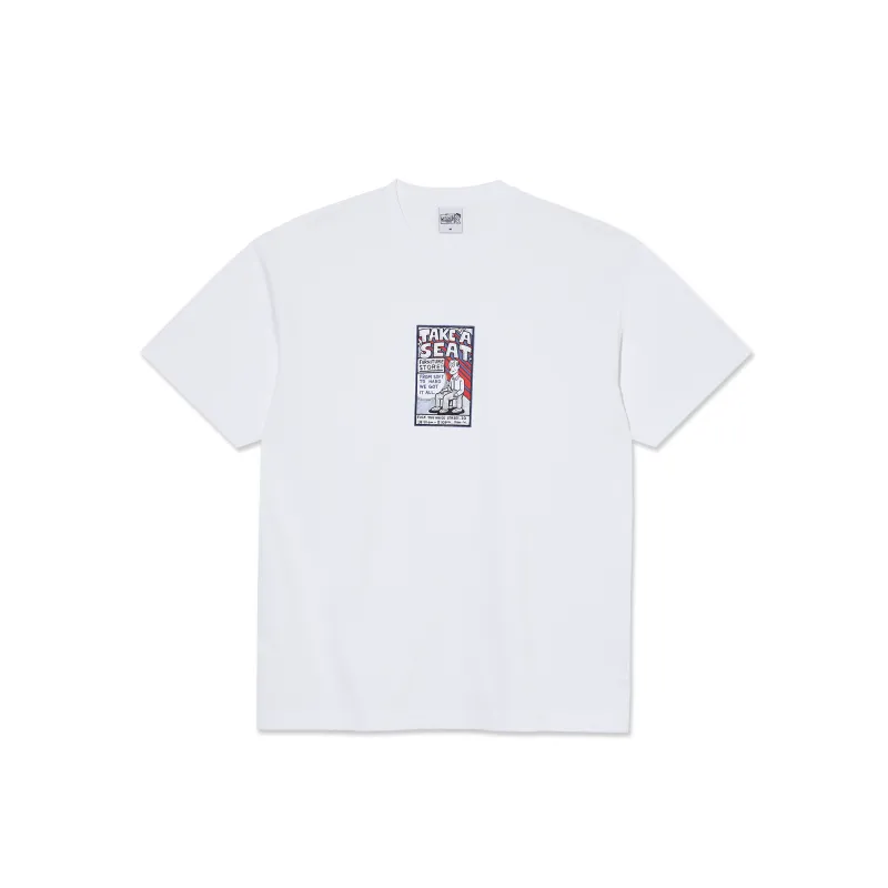 Tee | Take A Seat - White sold by Polar Skate