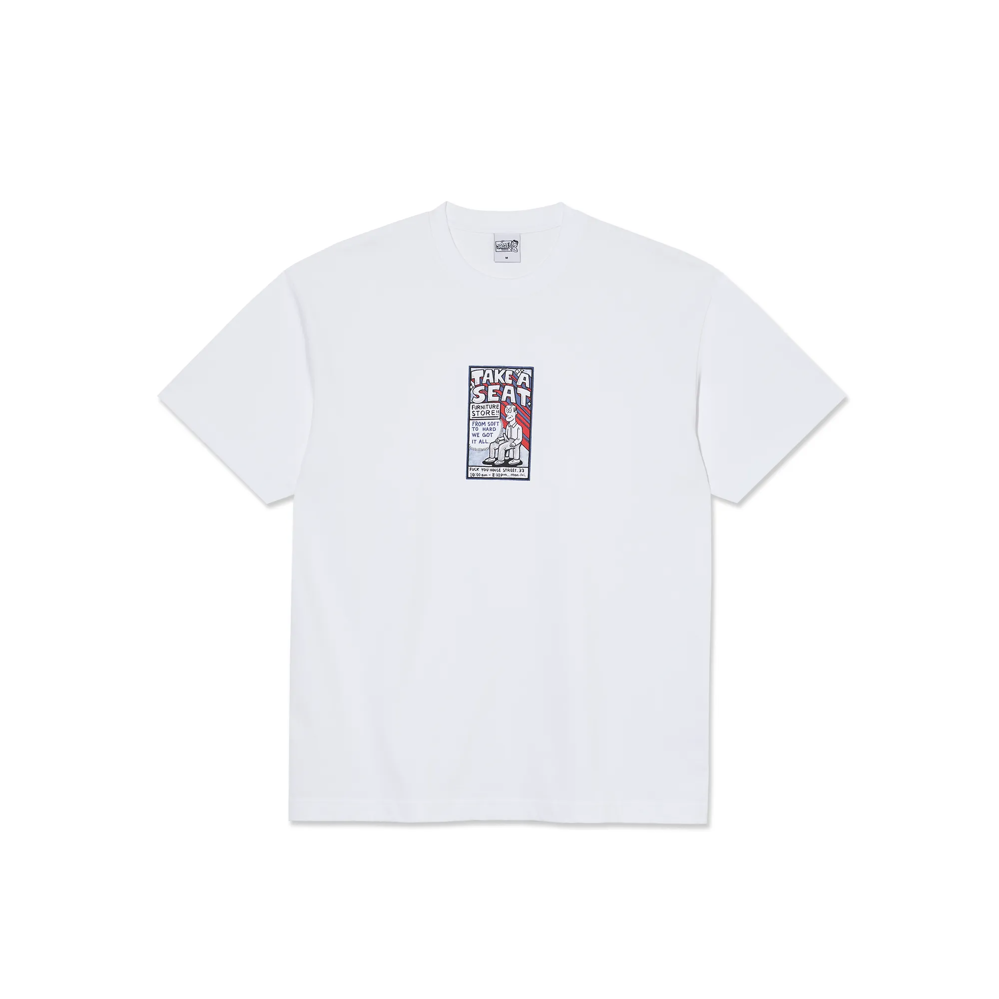 Tee | Take A Seat - White sold by Polar Skate