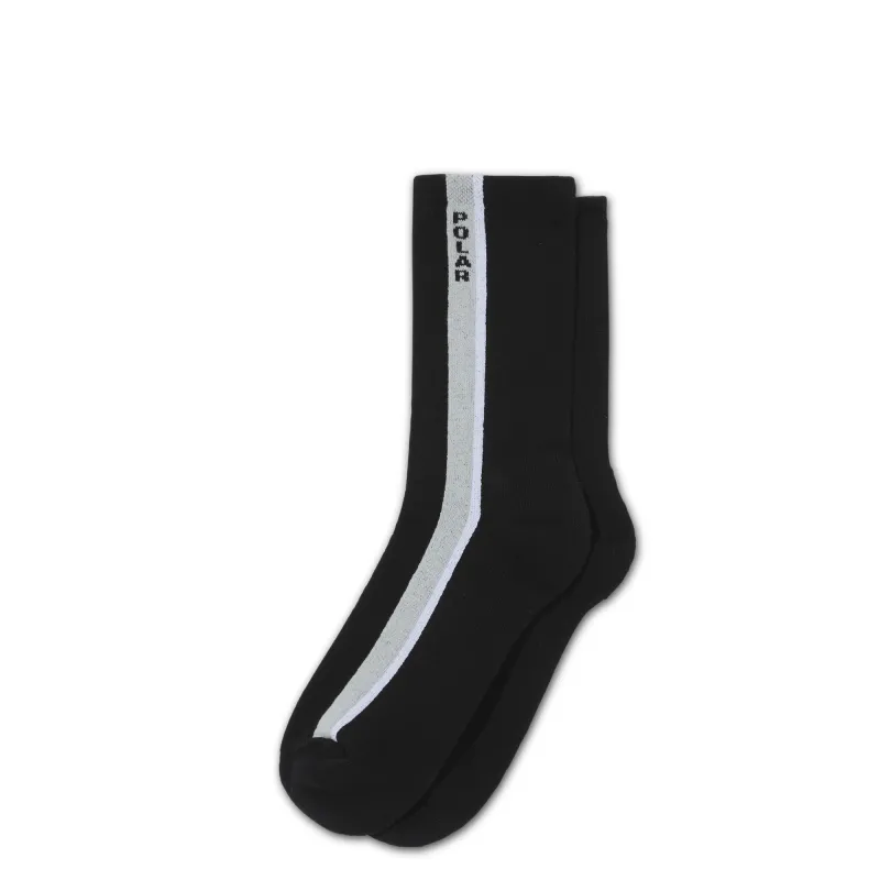 Business Socks | Side Stripe - Black sold by Polar Skate