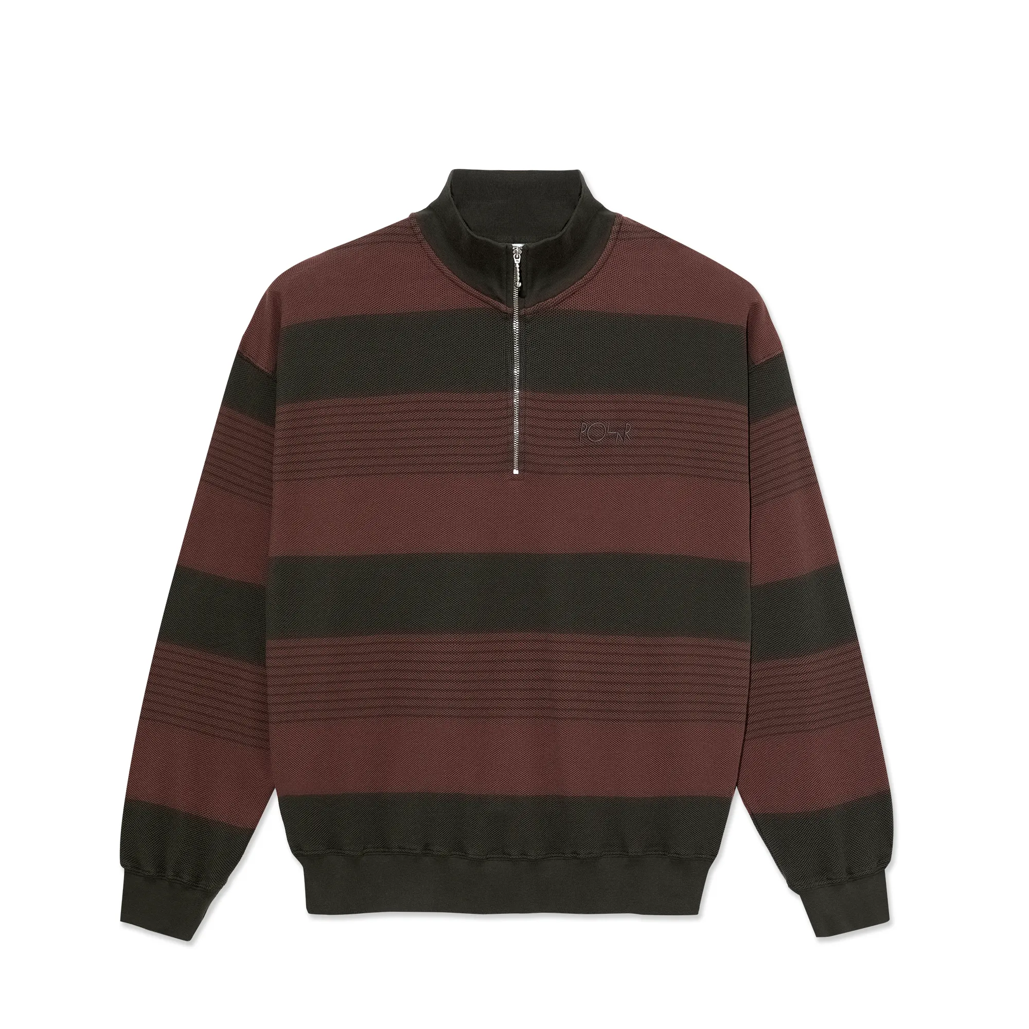 Surf Half Zip LS Shirt - Dirty Black/Brownstone sold by Polar Skate product image thumbnail 2